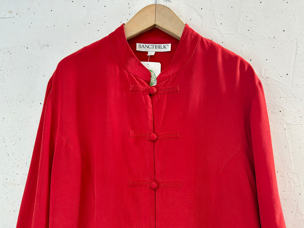 Vintage Silk China Shirt [J34133]