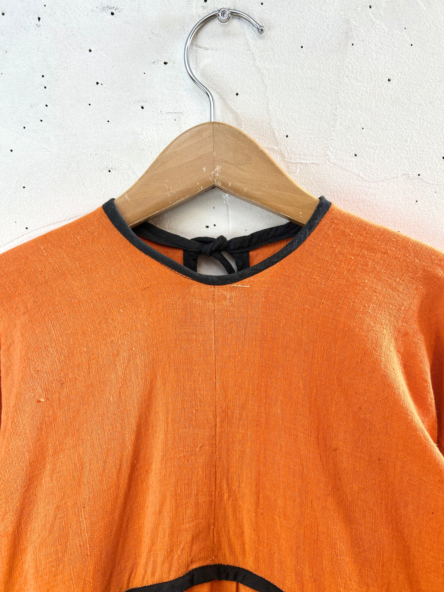'70s Vintage Indian Cotton Dress MADE IN INDIA [H30978]