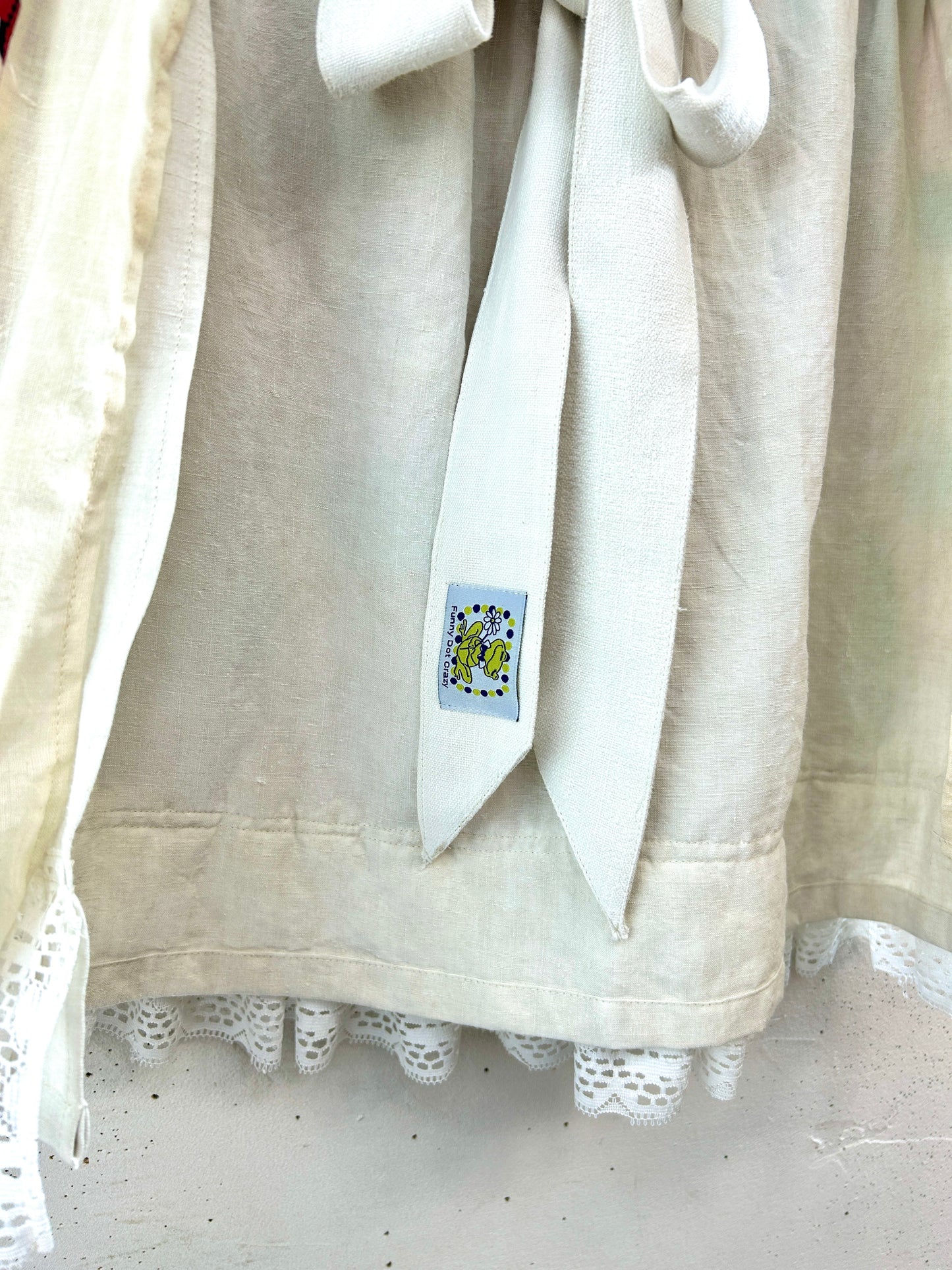 Vintage Apron 〜Funny dot CRAZY〜 [F32862]