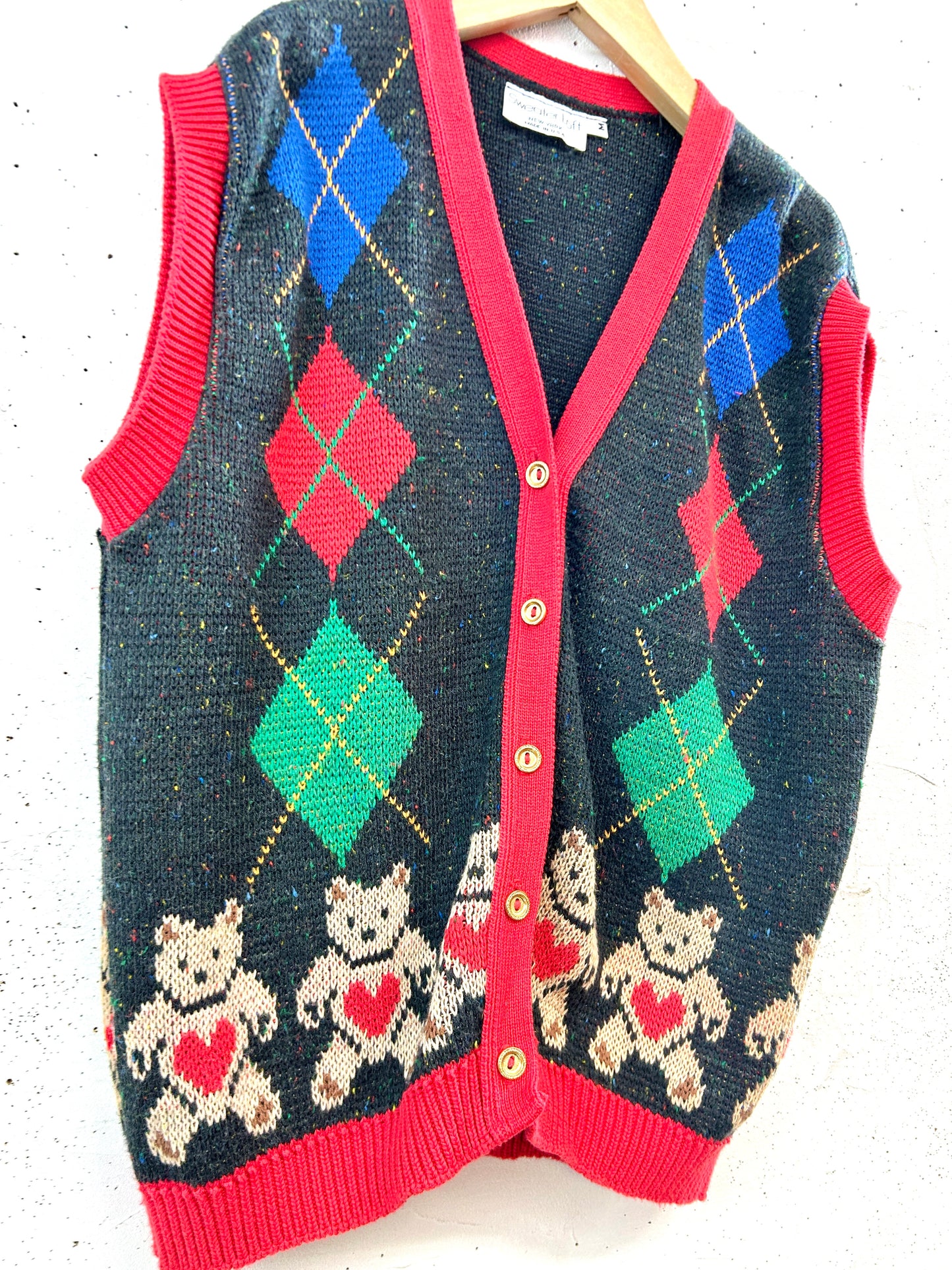 Vintage Knit Vest [B31669]