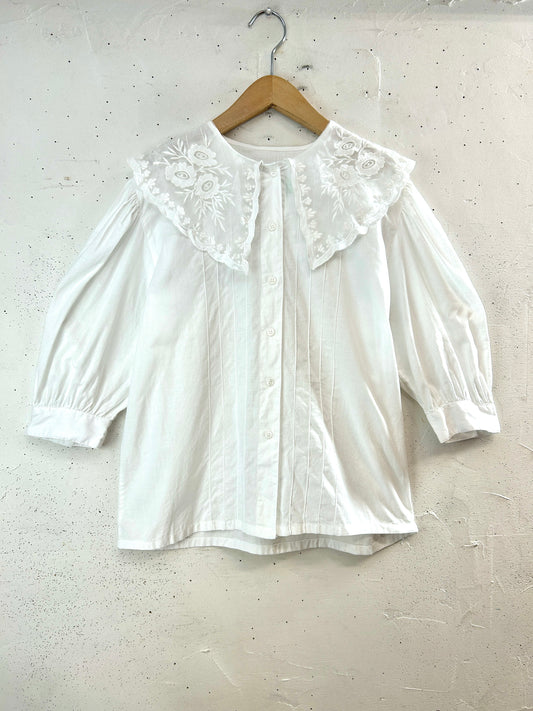 Vintage White Blouse [H33641]