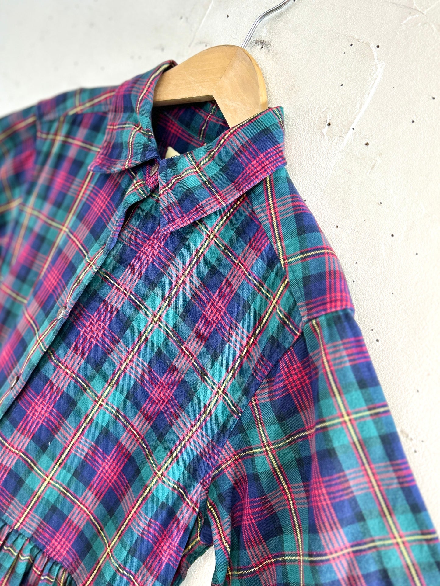 Vintage Plaid Dress [A31349]