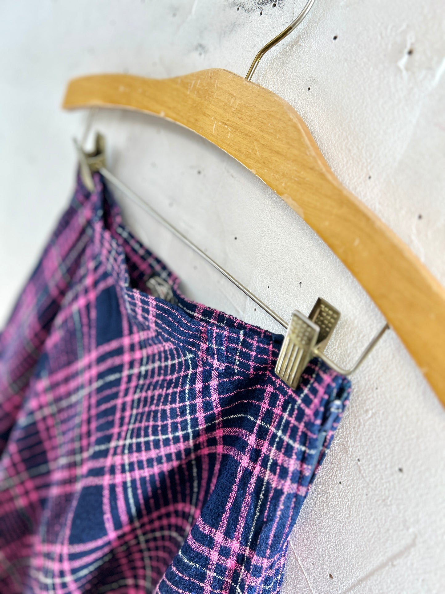 Vintage Plaid Skirt 〜BERTONE〜  [L30968]