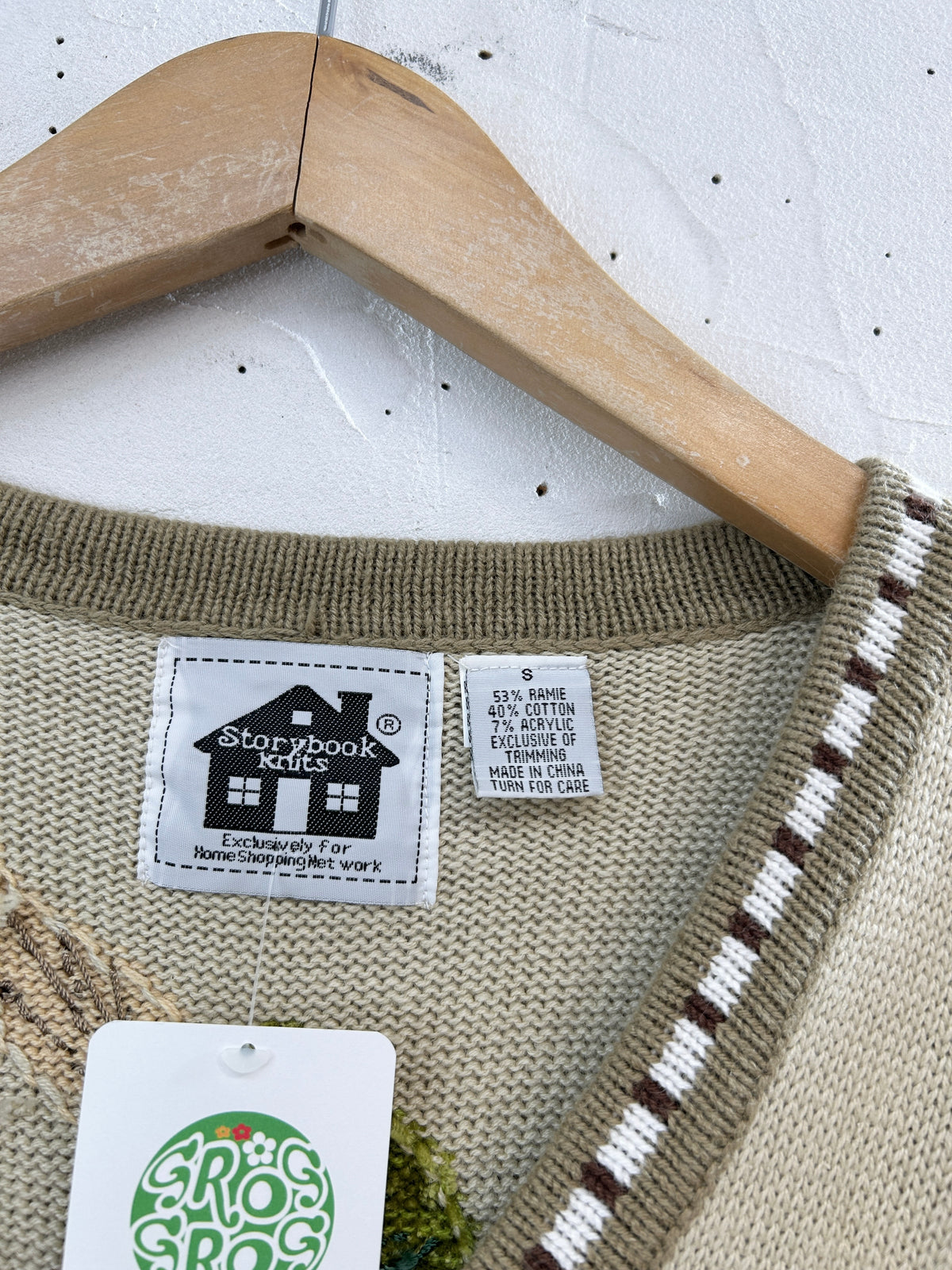 Vintage Cotton Knit Cardigan 〜Story Book Knits〜 [J34328]