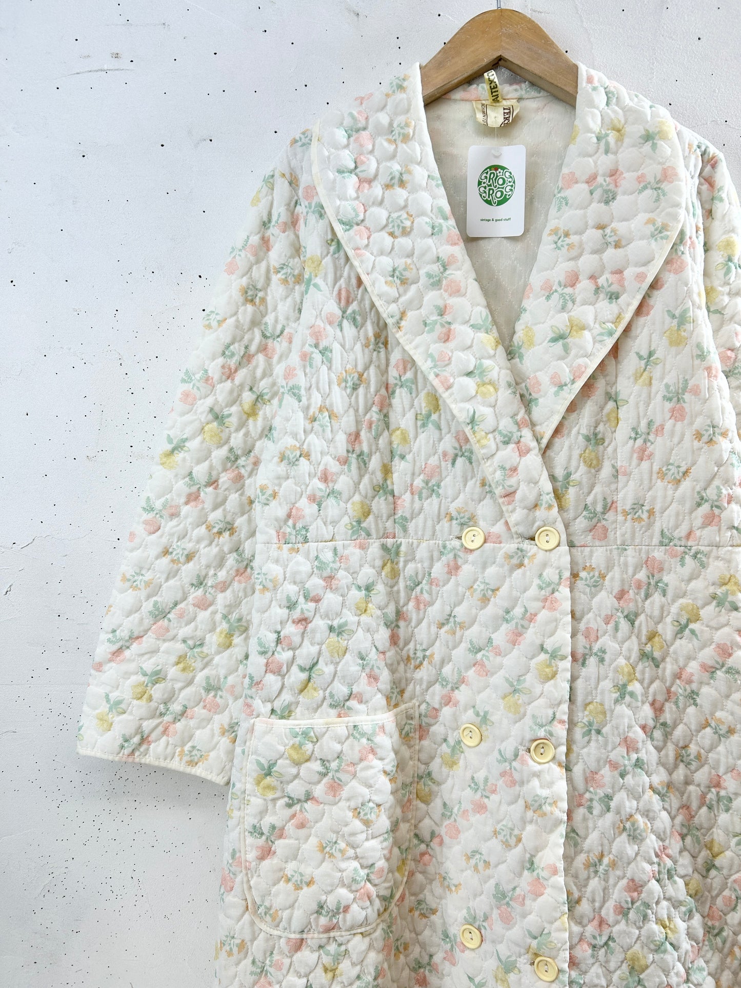 ’70s Vintage Quilting Gown [I30306]