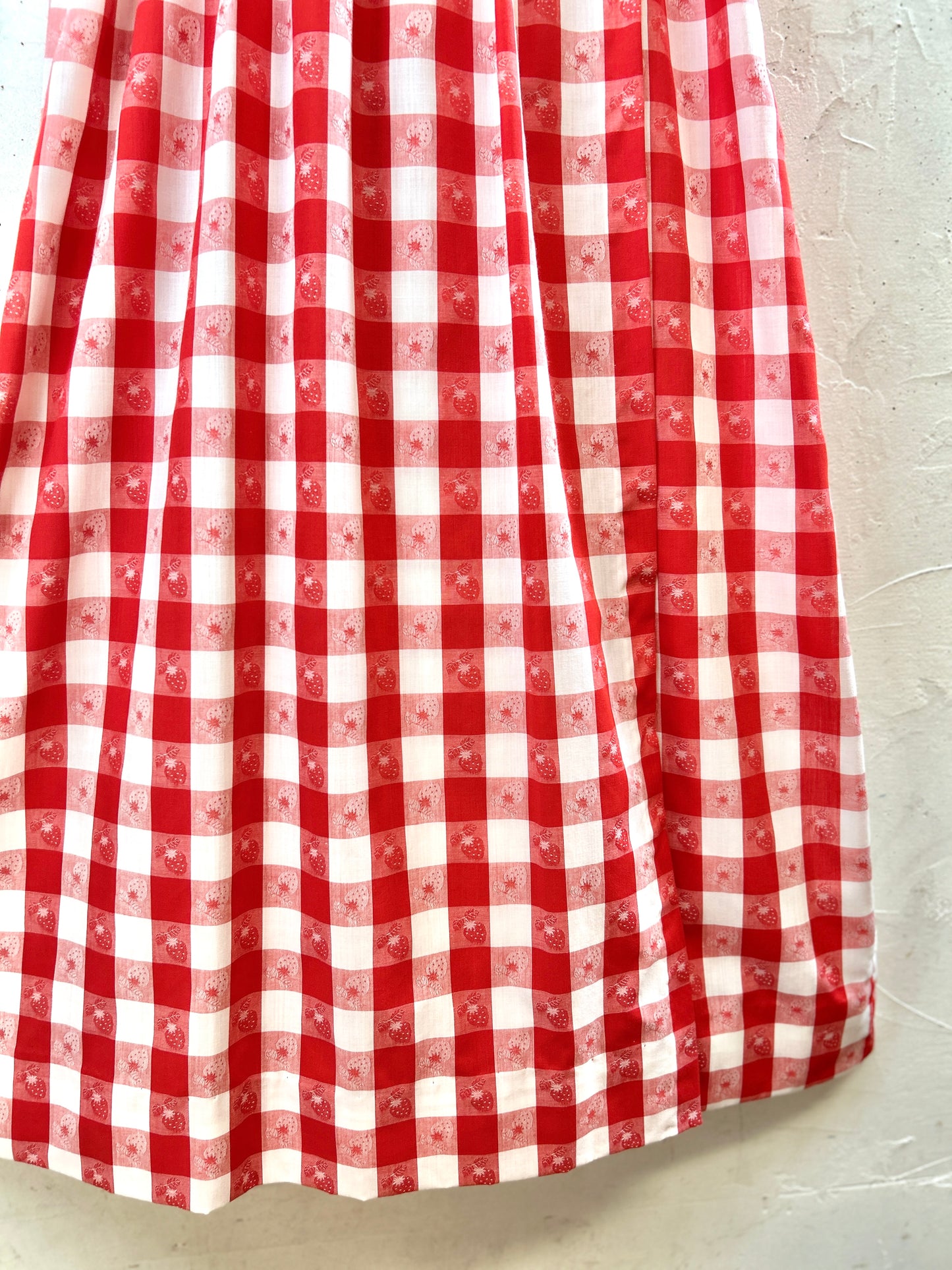 Vintage Dress ‘70s Strawberry [H30838]