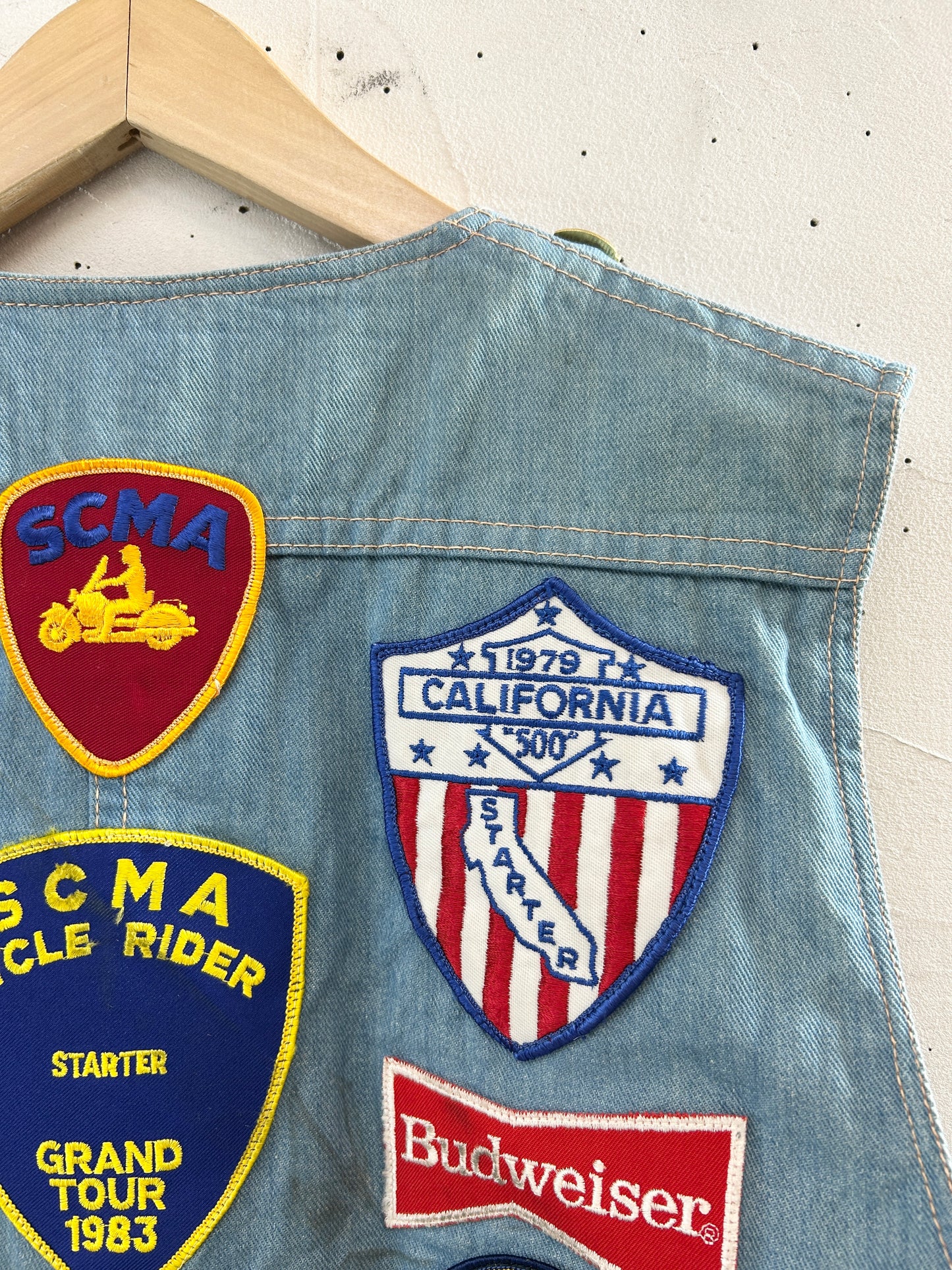 '70s Vintage Patch Vest [K30781]