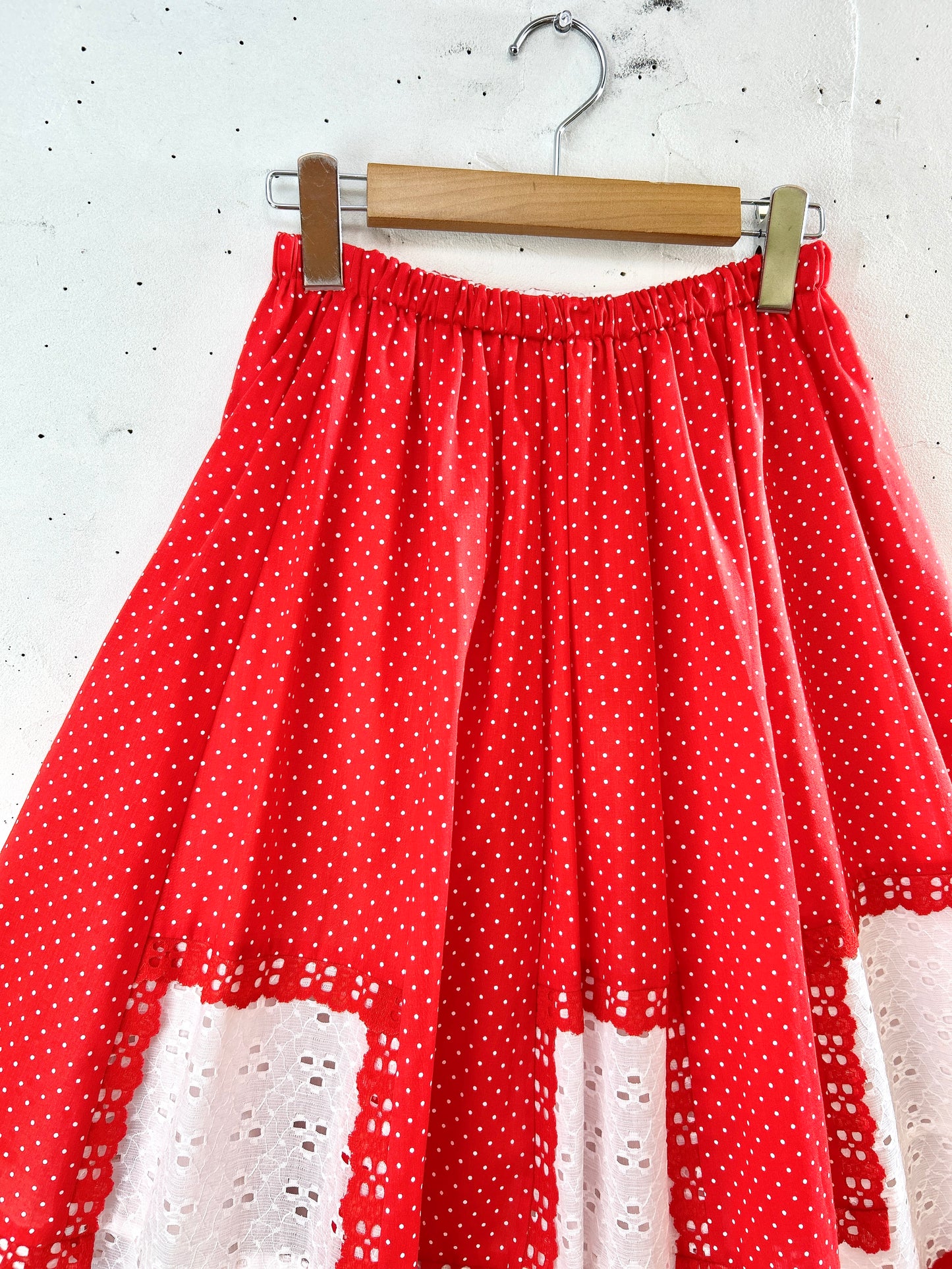 ’70s Patchwork Skirt 〜carefree fashions〜 [H30865]