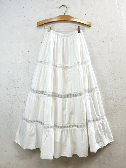 Vintage White Skirt [B31605]