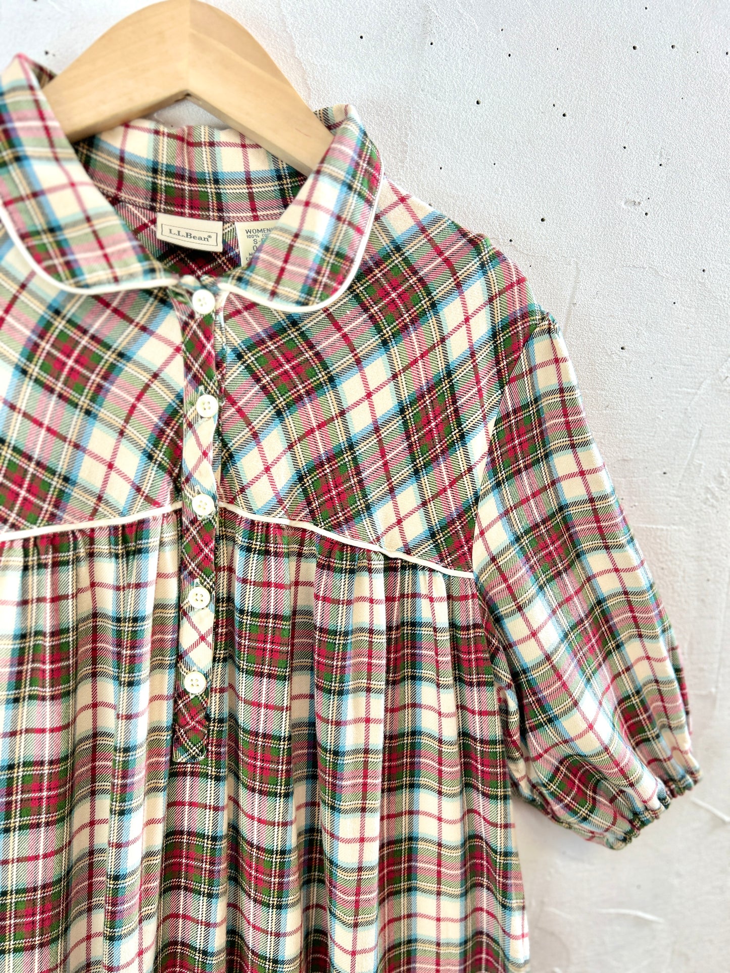Vintage Plaid Dress 〜L.L.Bean〜 [J30437]