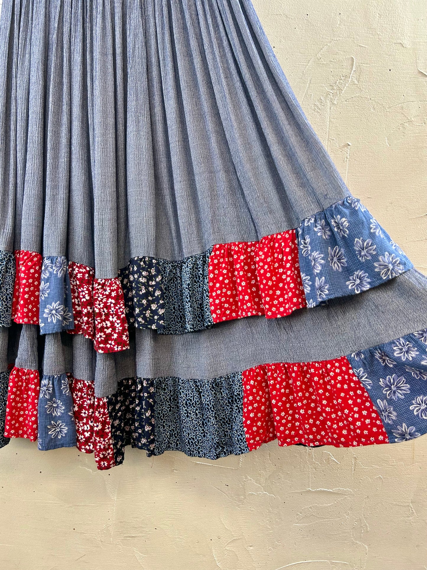 Vintage Tiered Skirt MADE IN USA [G30812]