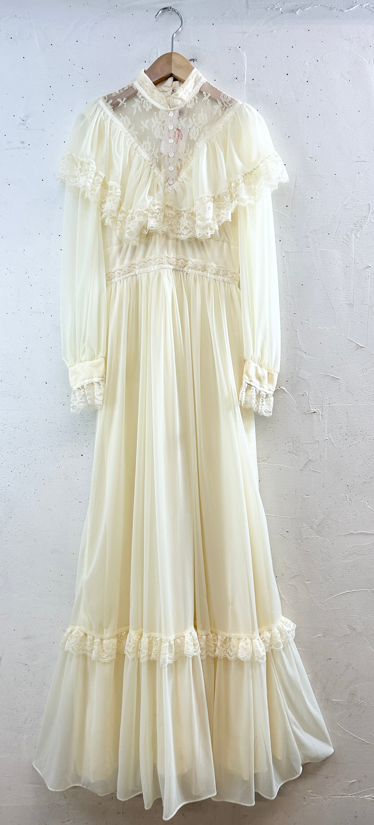 Vintage White Lace Dress [K30814]