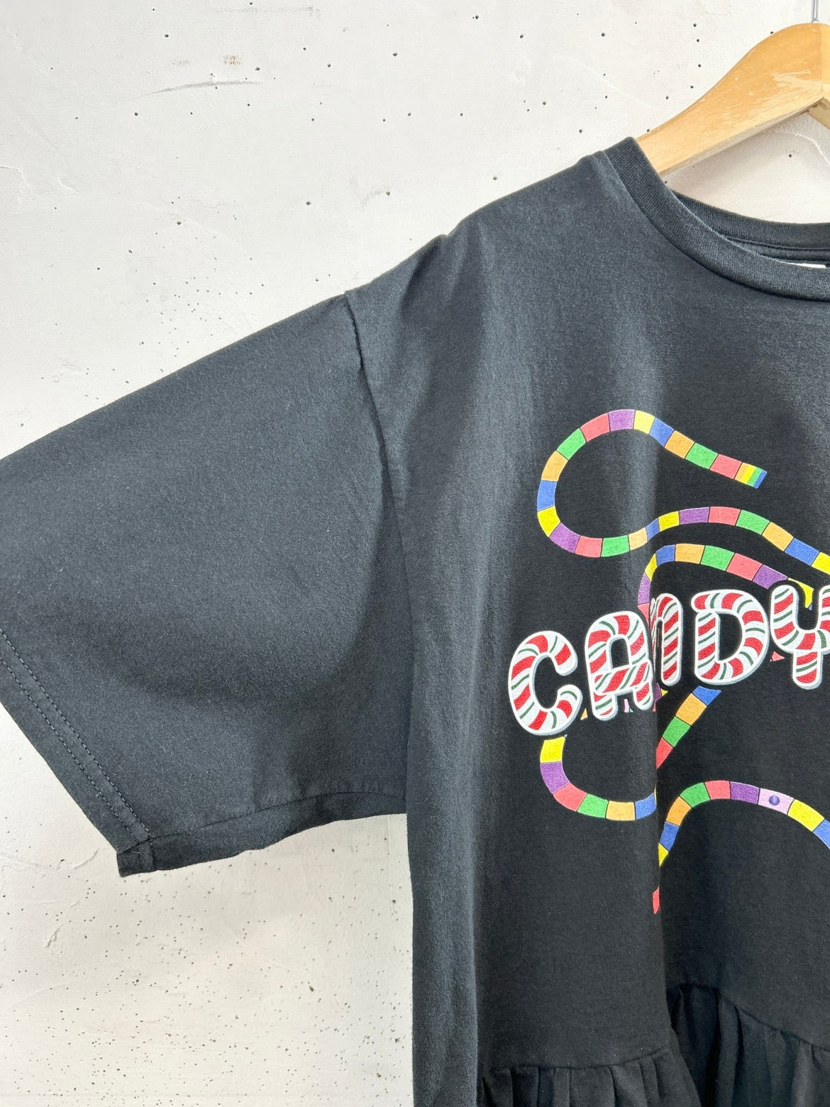 Vintage T Shirt 〜Funny dot CRAZY〜 [E32300]