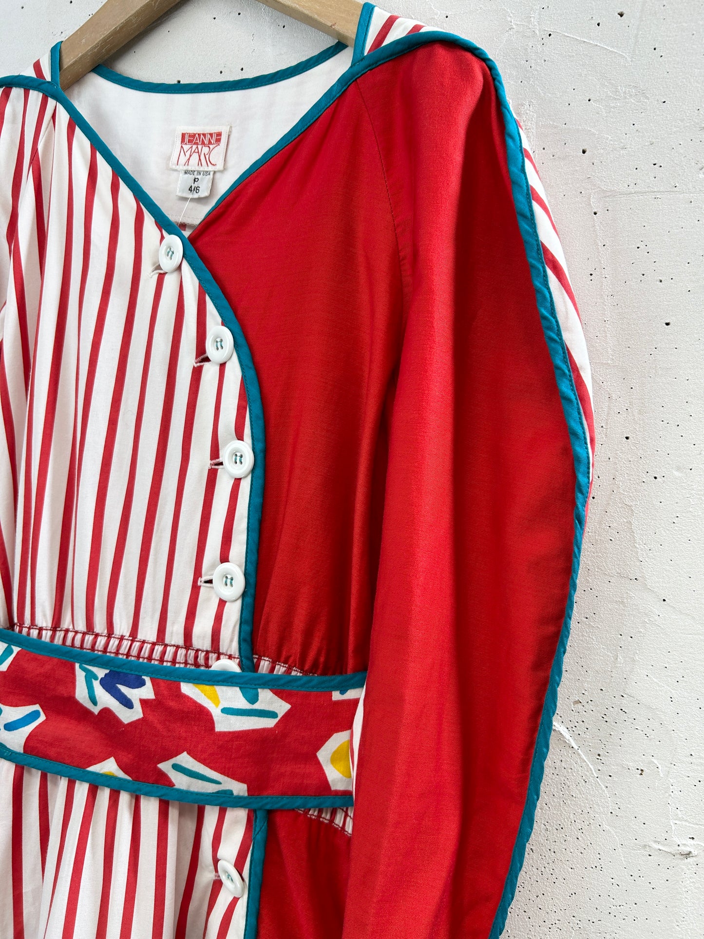 '80s Vintage Dress 〜JEANNE MARC〜 [H33607]