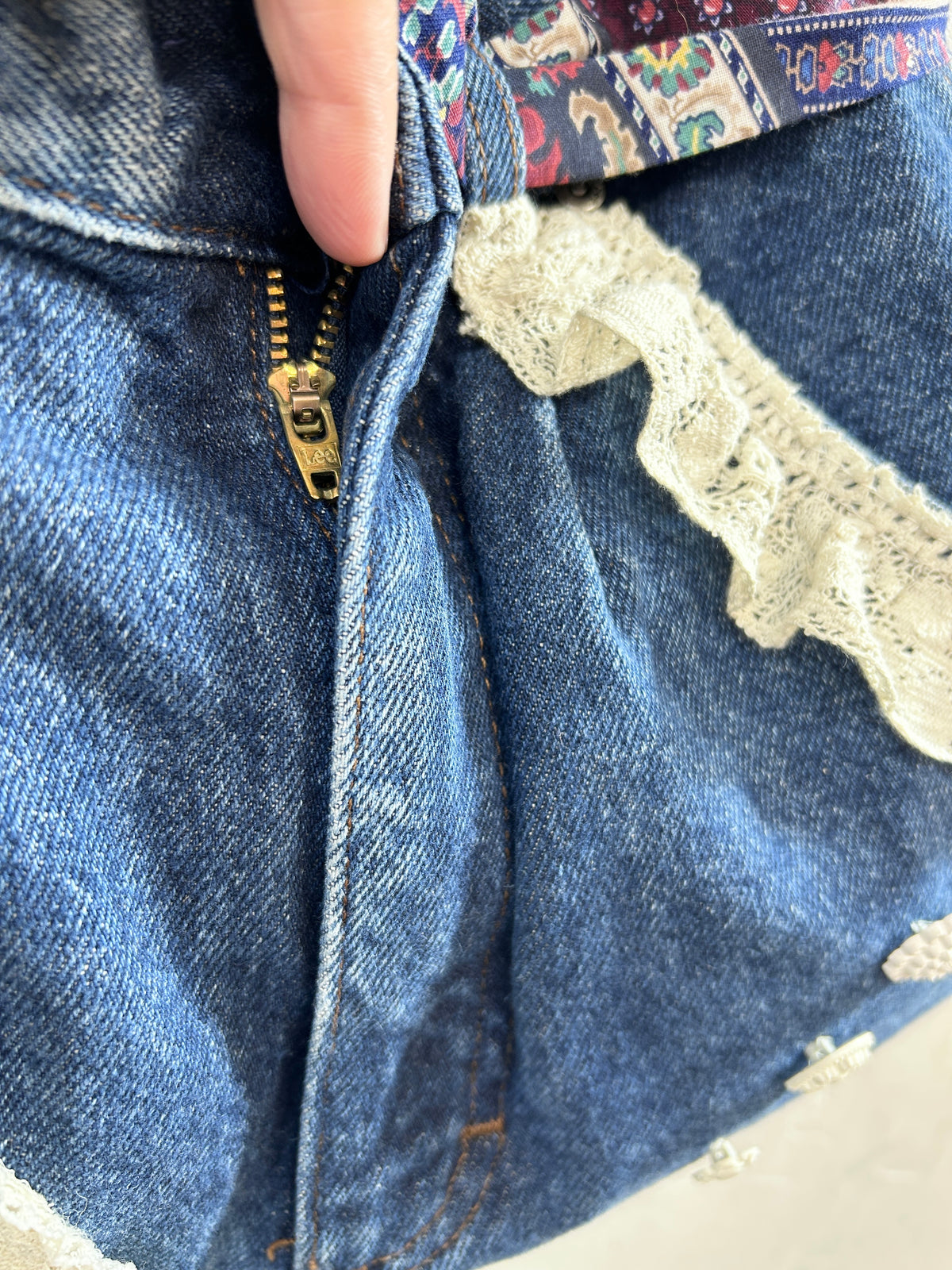 Vintage Denim Custom Bag [J34163]