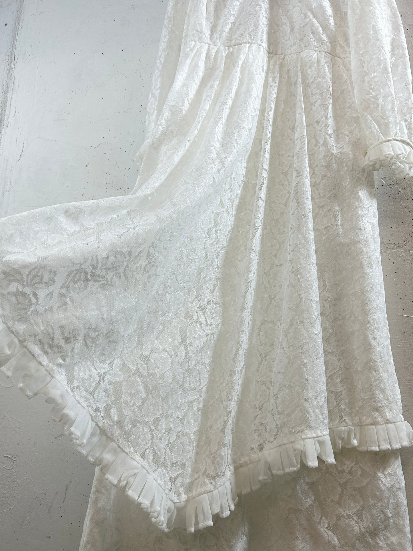 Vintage White Lace Dress [K30817]