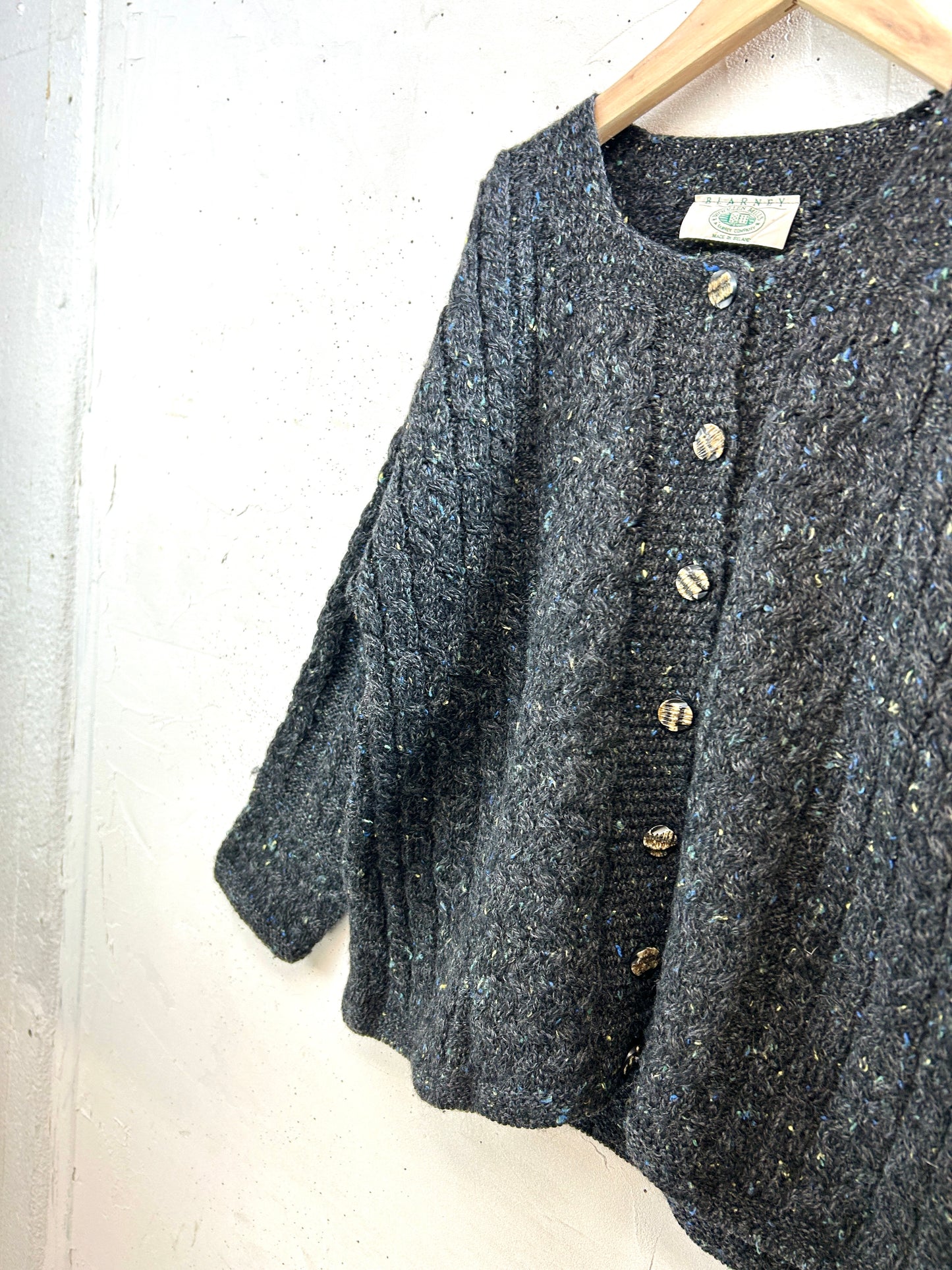 Vintage Knit Cardigan MADE IN IRELAND [K30886]