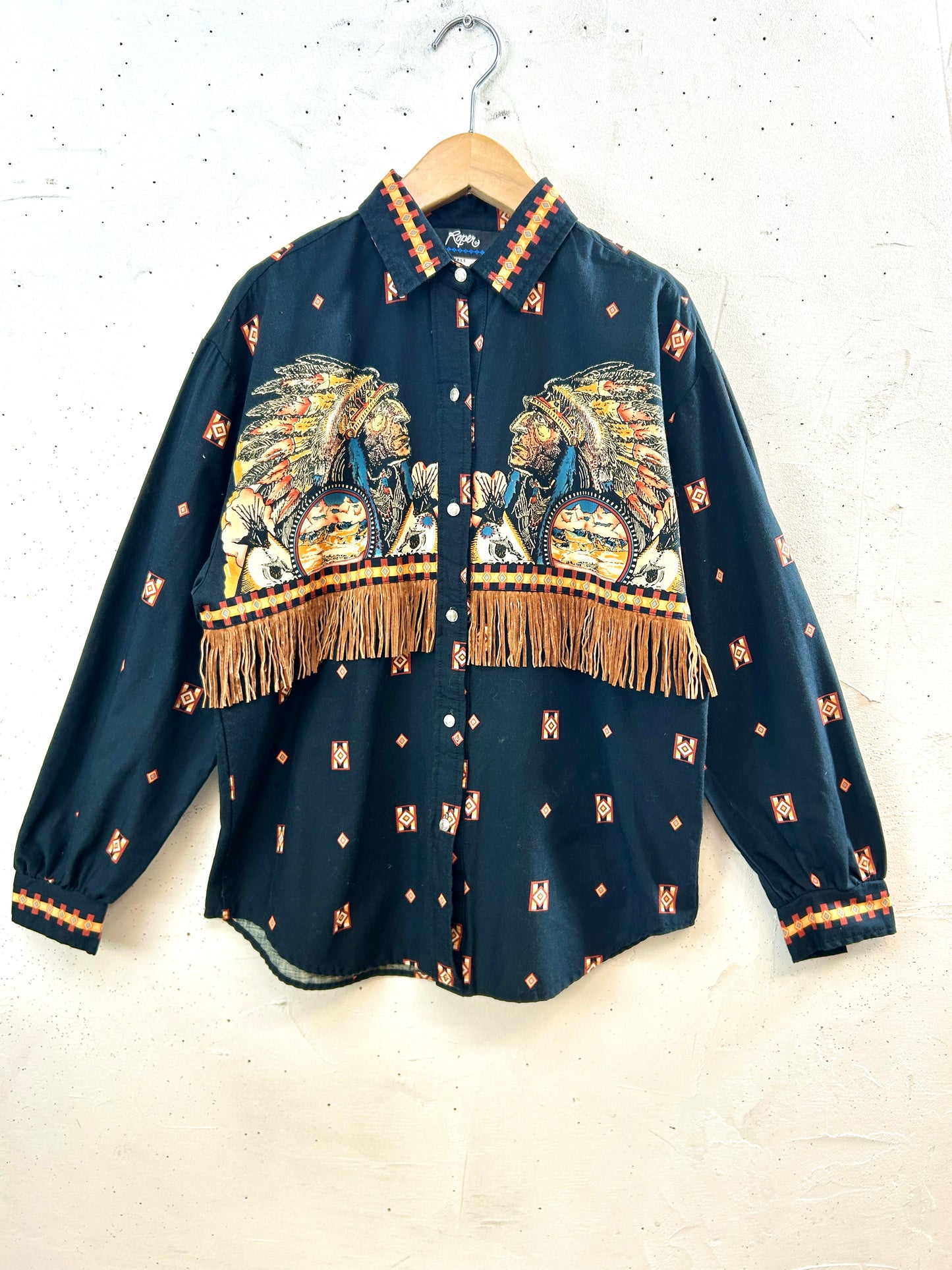 Vintage fringe Shirt [I30373]