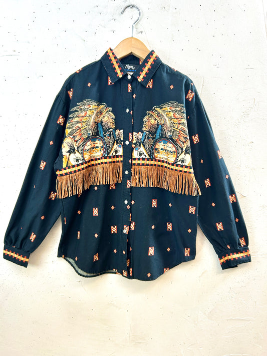 Vintage fringe Shirt [I30373]