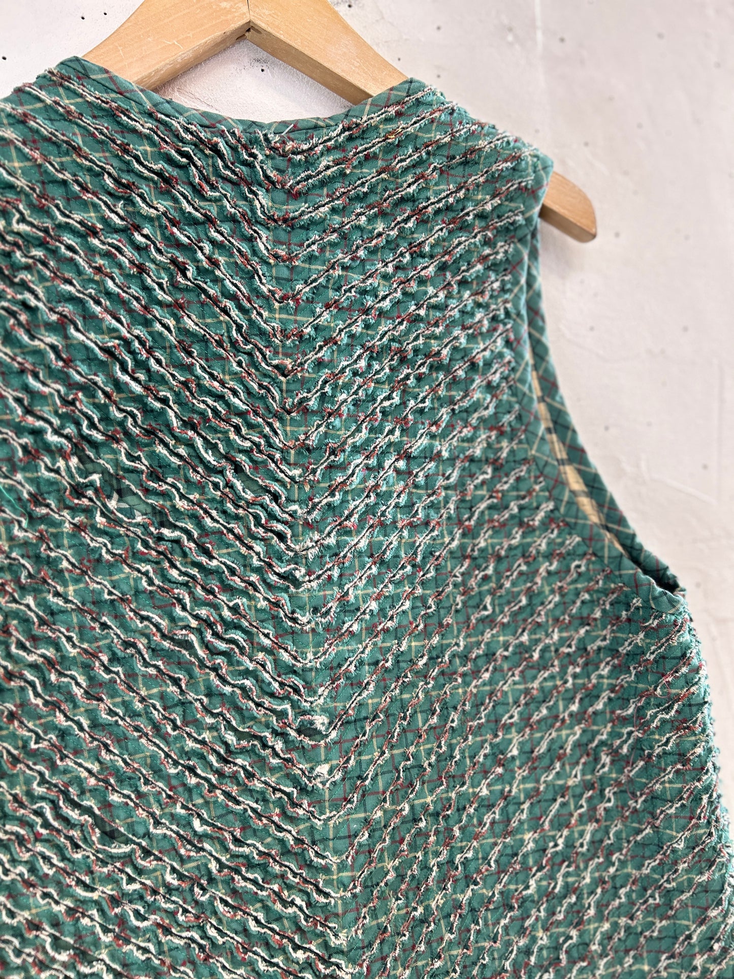Vintage Slash Quilt Vest [C31812]
