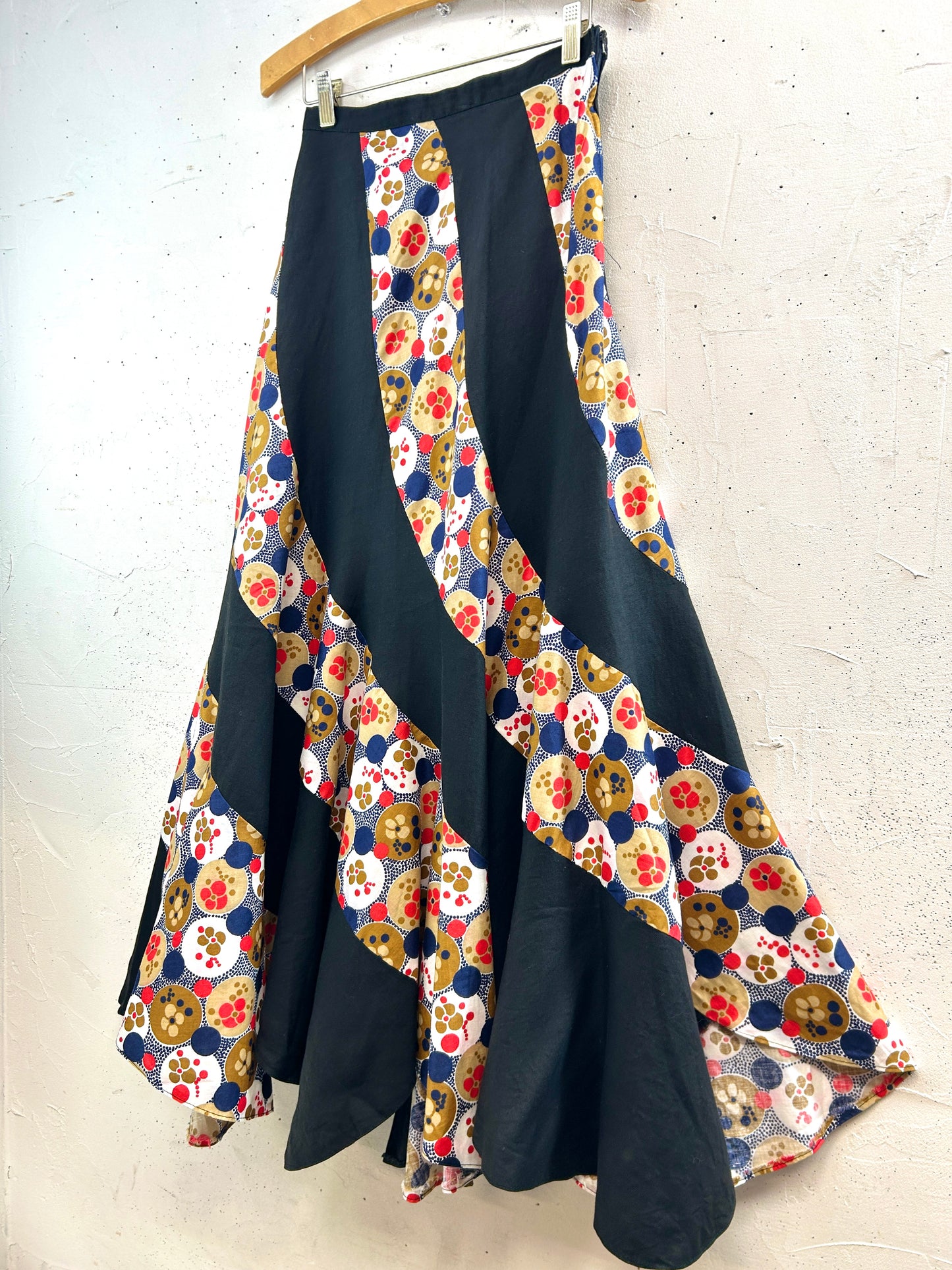 Vintage Escargot Patchwork Skirt [C31972]