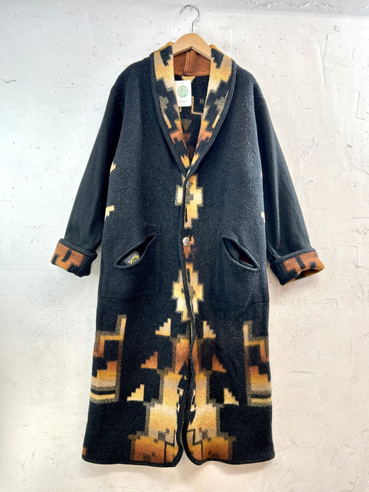 Vintage Reversible Blanket Coat 〜MONTANA〜 MADE IN USA[A31317]