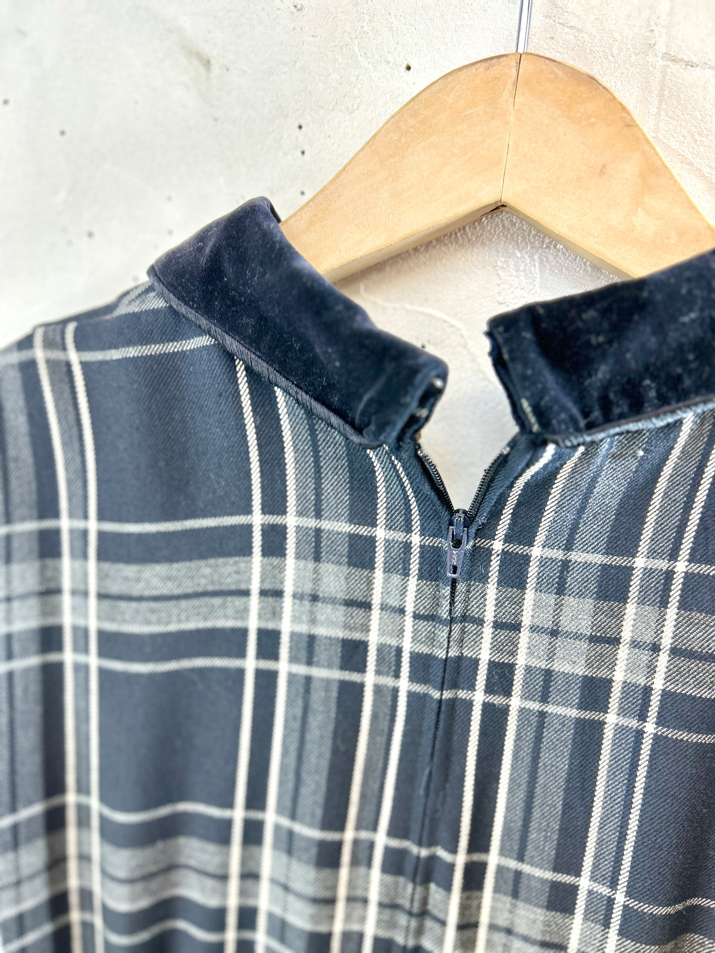 Vintage Plaid Dress [J30650]