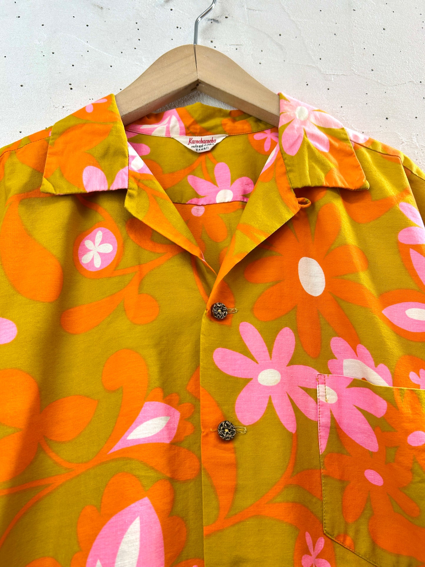 '60s Vintage Hawaiian Shirt 〜Kamehameha〜 [G33071]