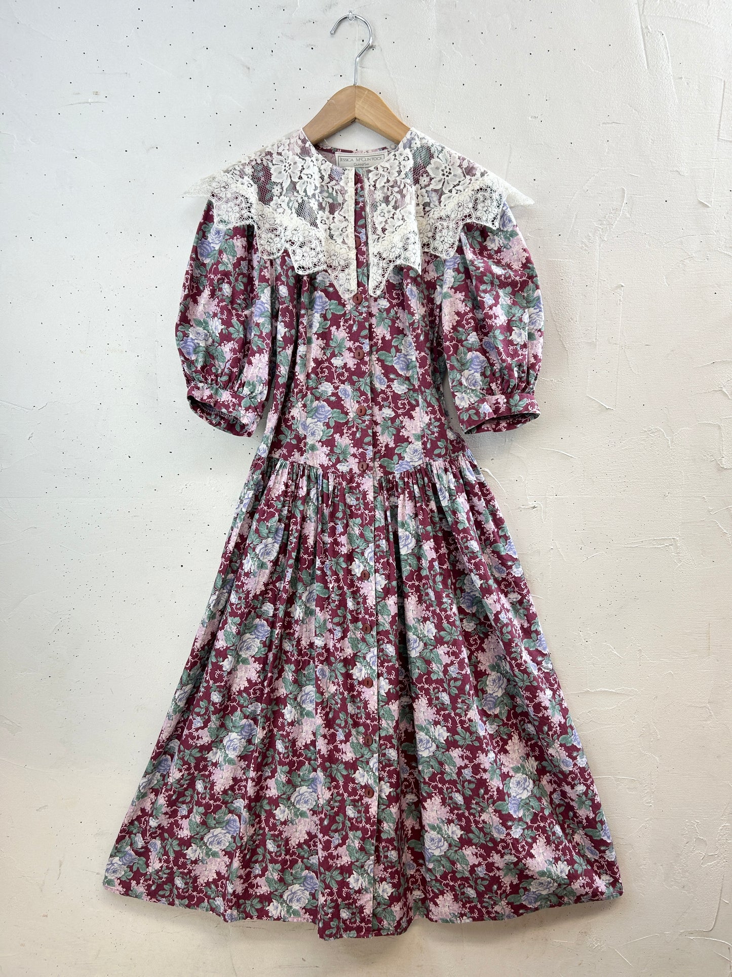 '80s Vintage Dress 〜JESSICA McCLINTOCK〜 [H30844]