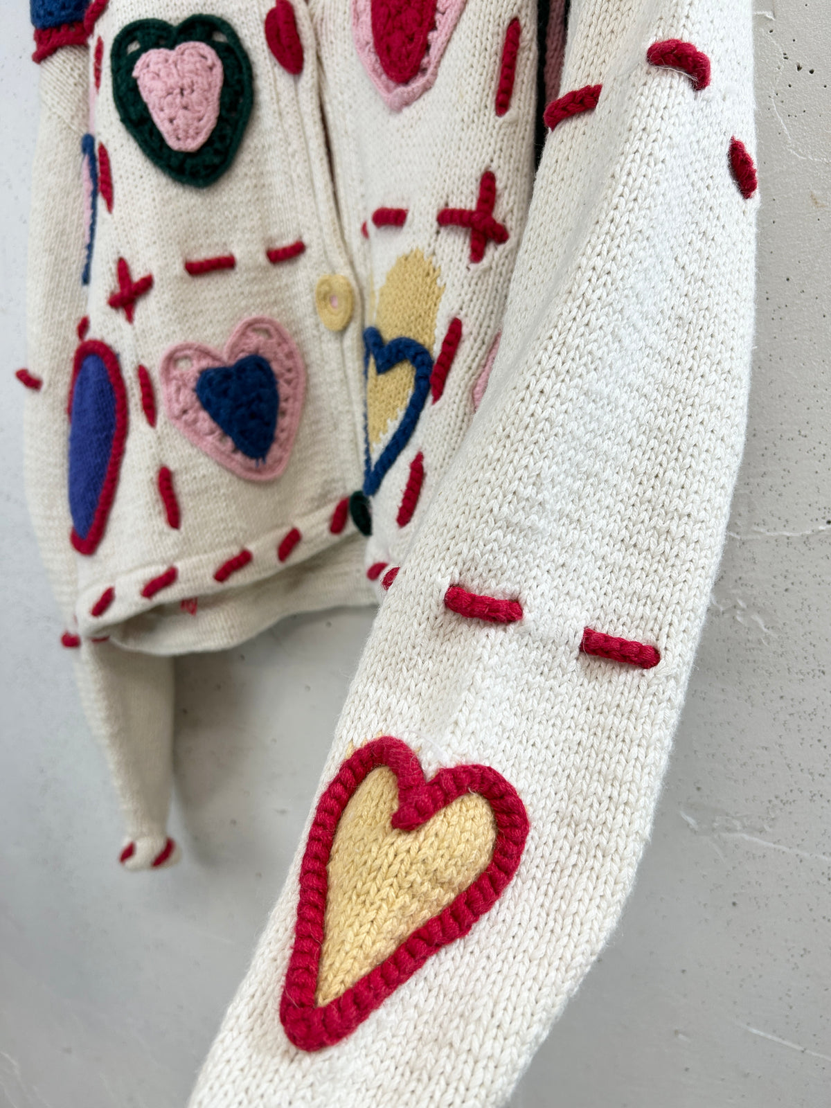 Vintage Cotton Knit Cardigan  [I33912]