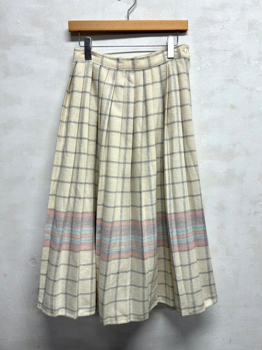 Vintage Plaid Skirt [L29185]