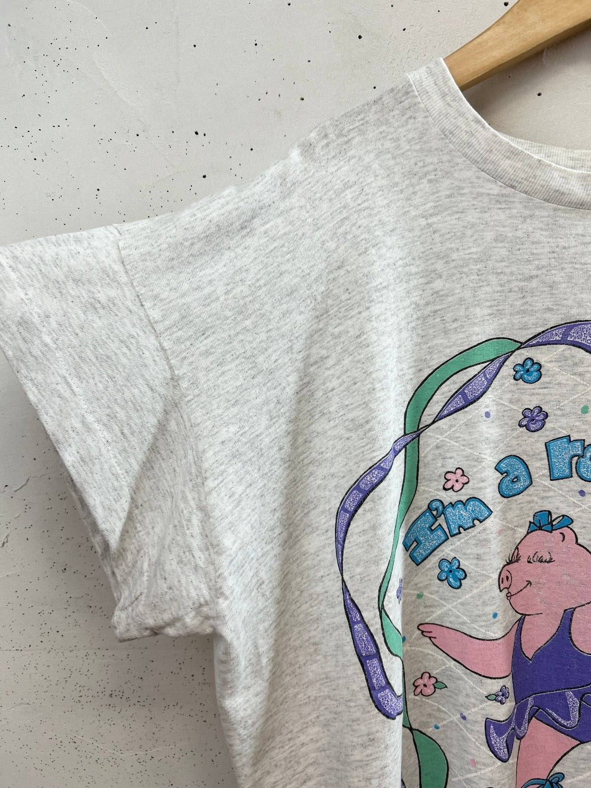 Vintage T Shirt 〜Funny dot CRAZY〜 [E32268]