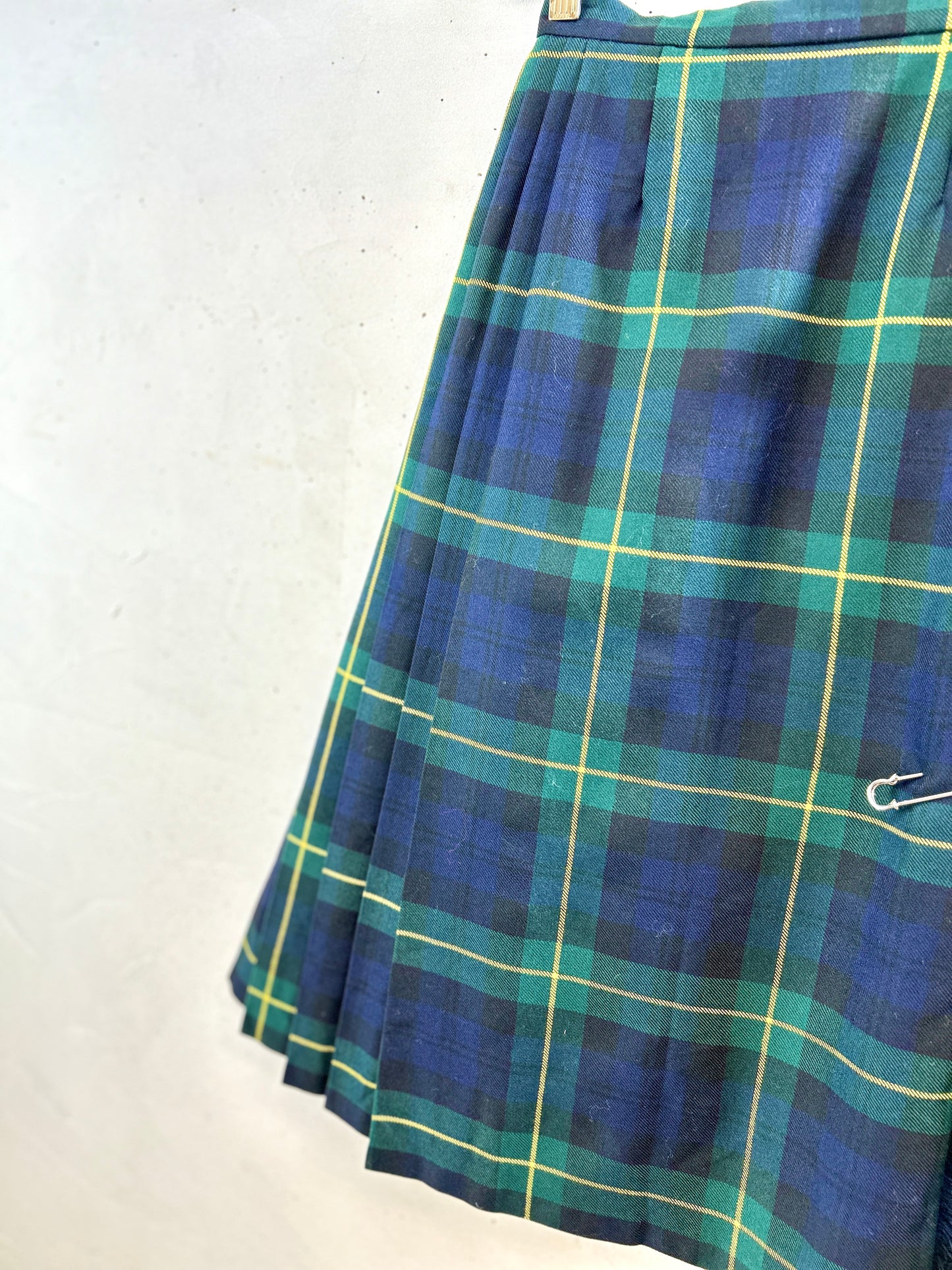 Vintage Plaid Skirt [K30767]