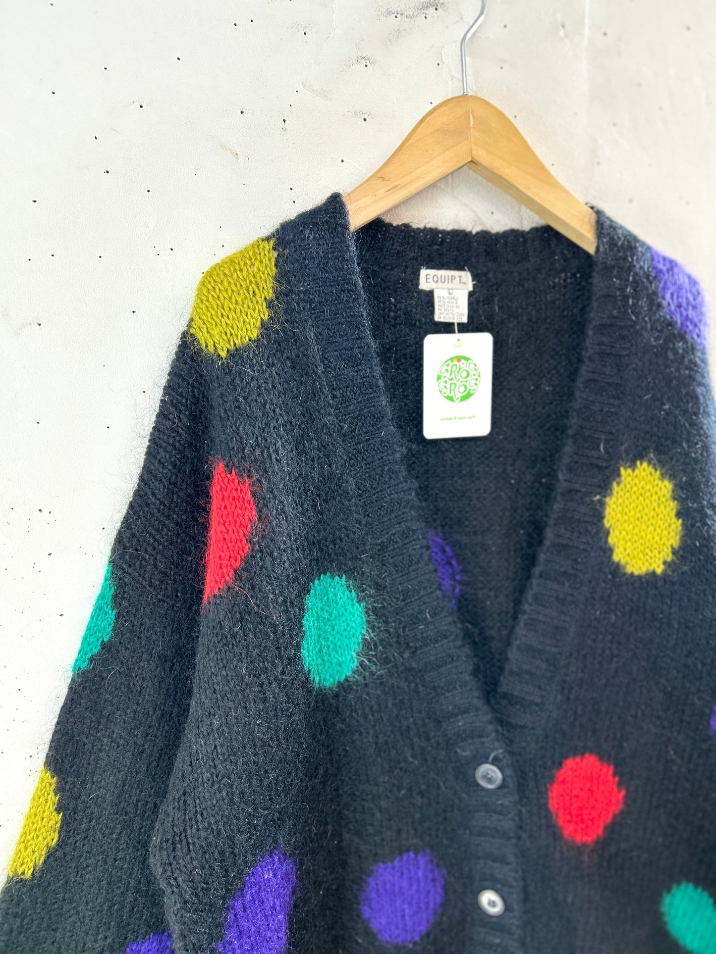 Vintage Mohair Knit Cardigan [L30965]