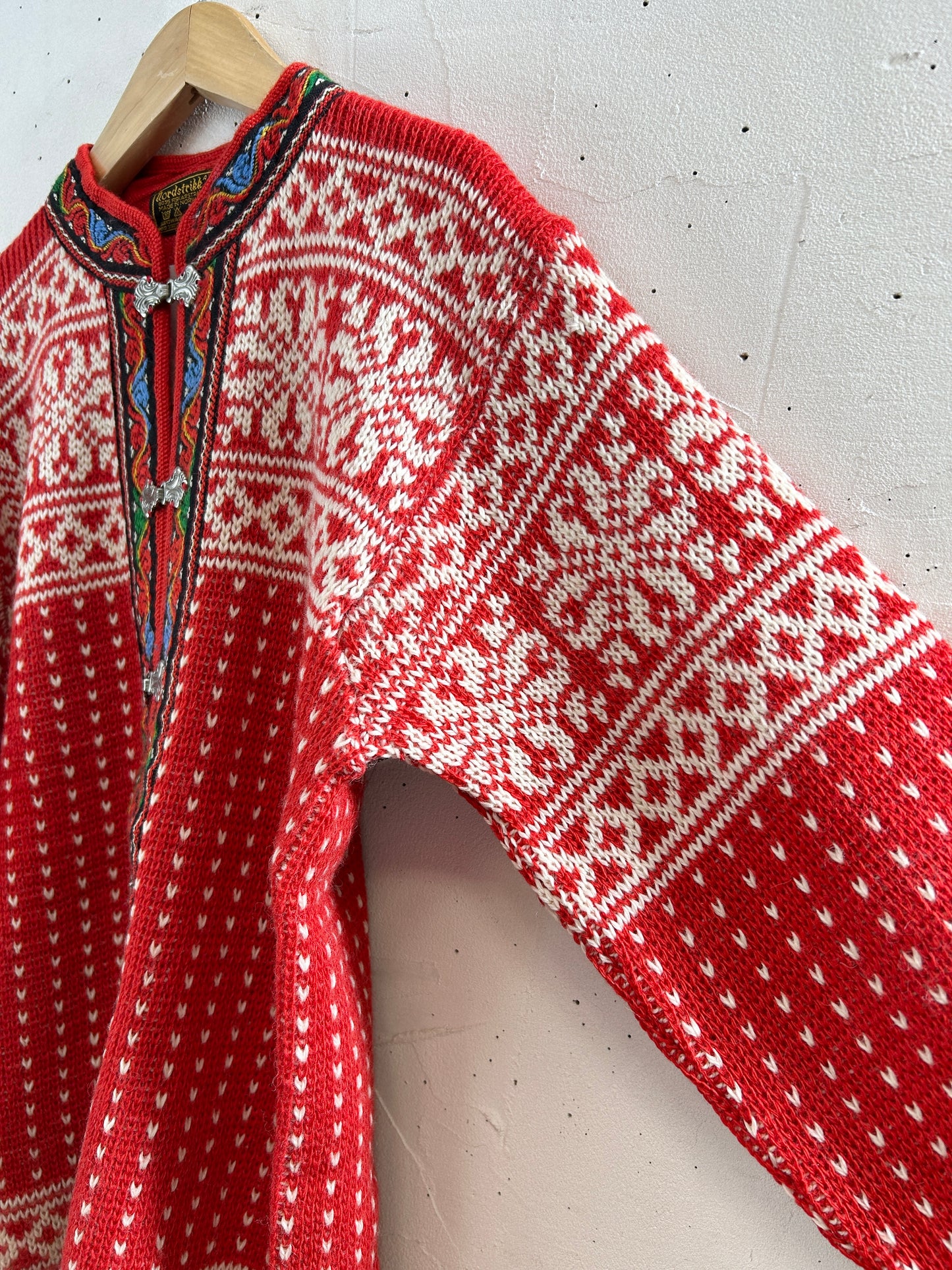 Vintage Nordic Knit Cardigan  MADE IN NORWAY [J30491]