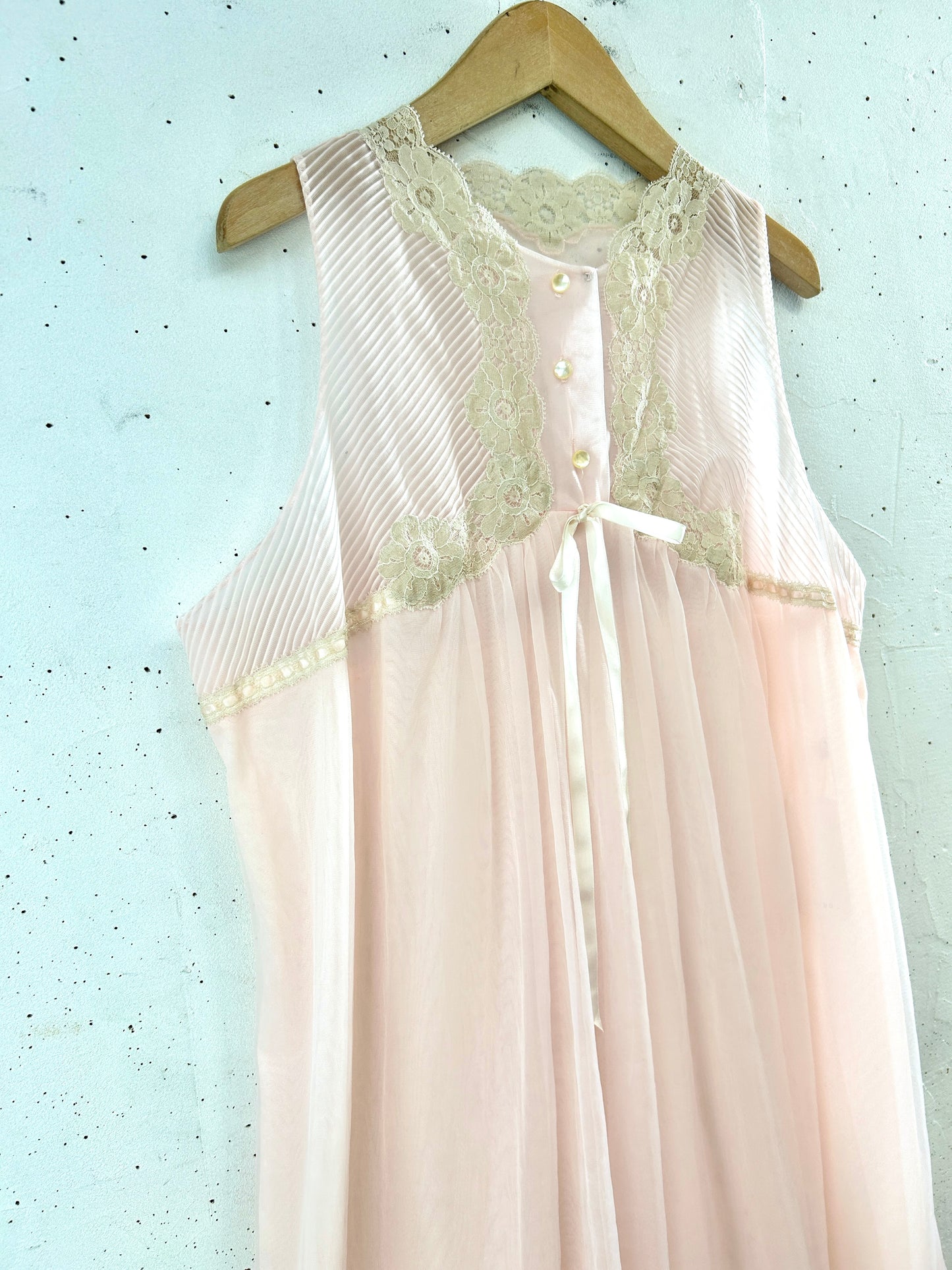 Vintage Nightie Dress MADE IN USA [E32395]