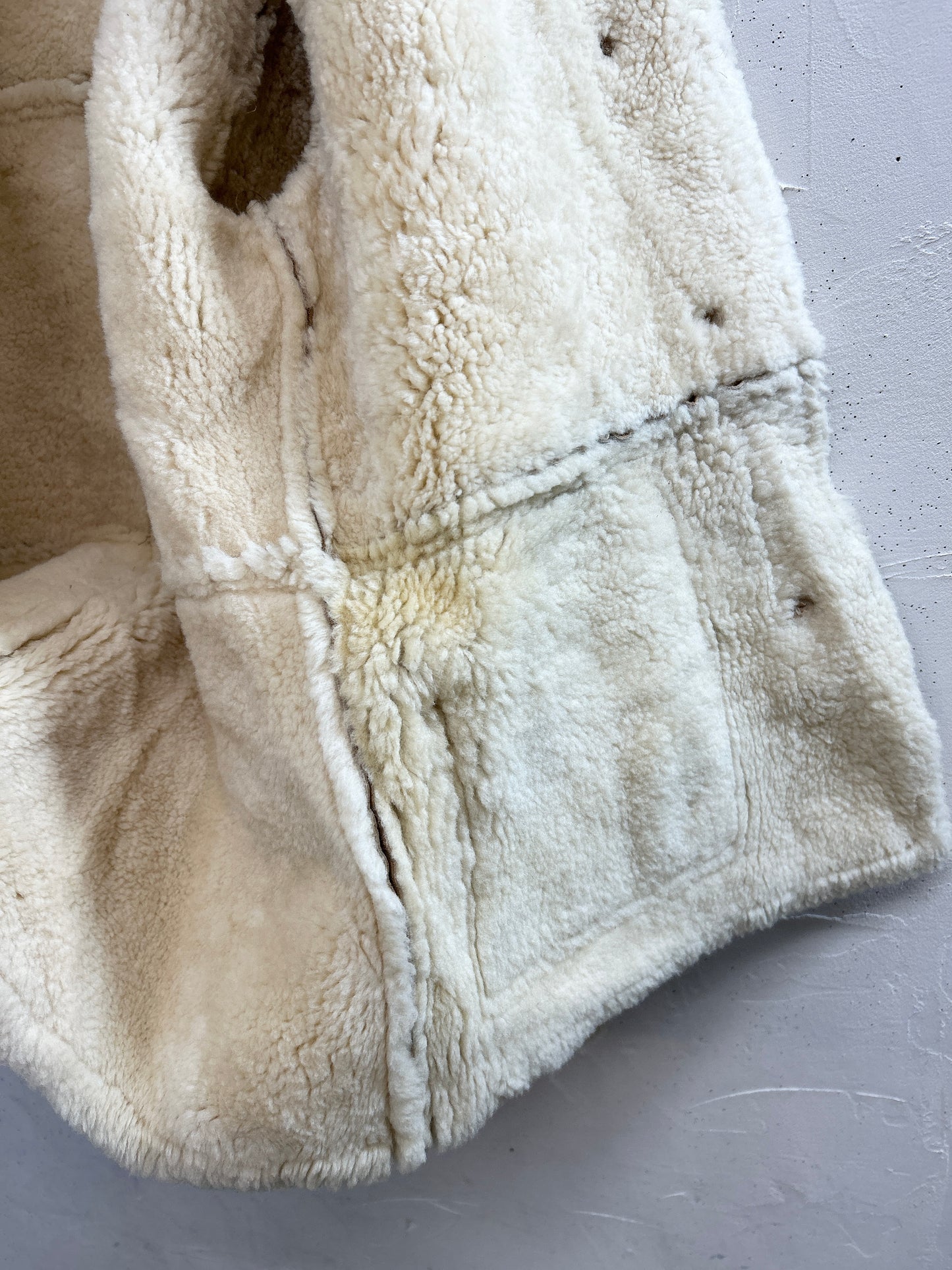 Vintage Mouton Coat [L31114]