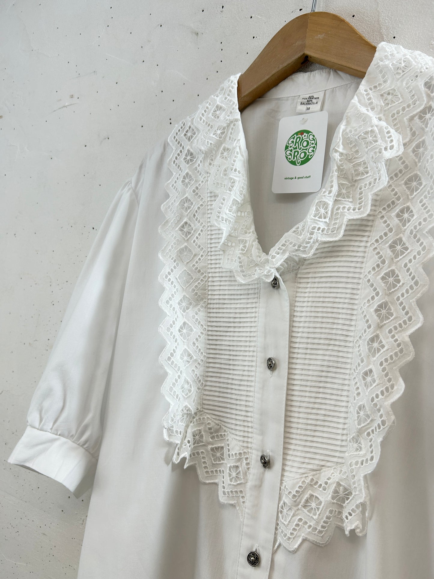 Vintage White Blouse [H30787]