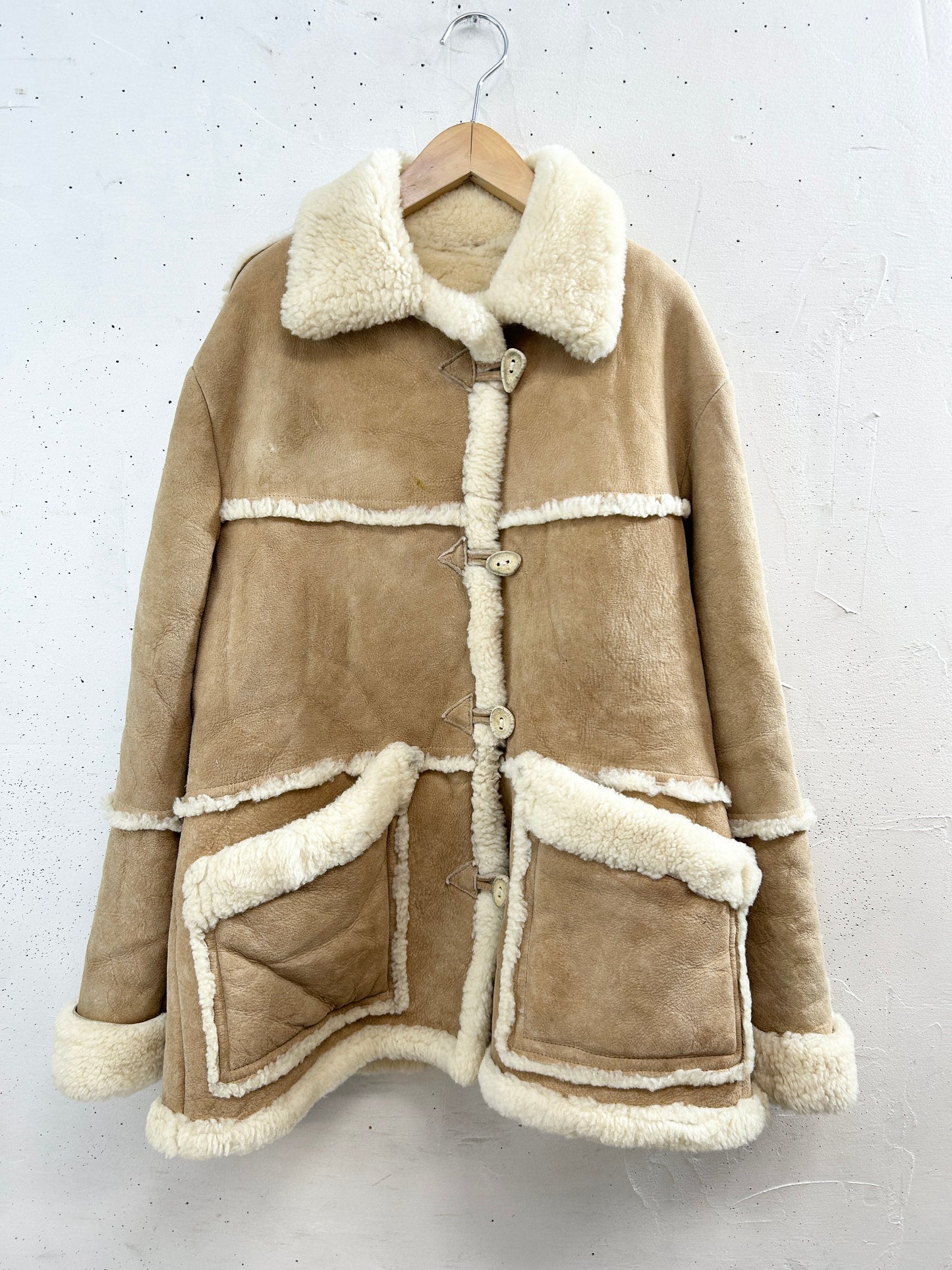 Vintage Mouton Coat [L31114]