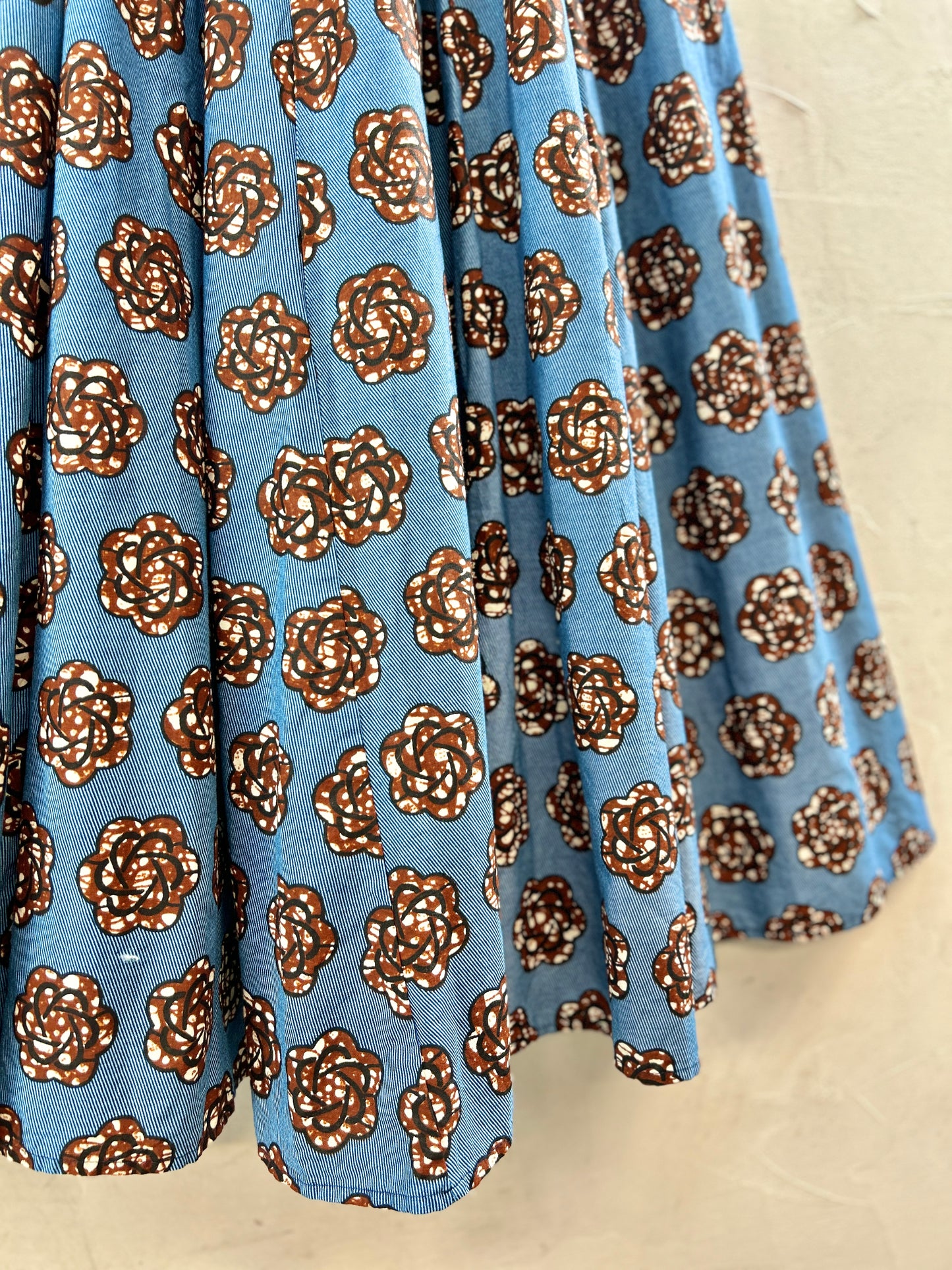 Vintage African Batik Skirt [K30841]