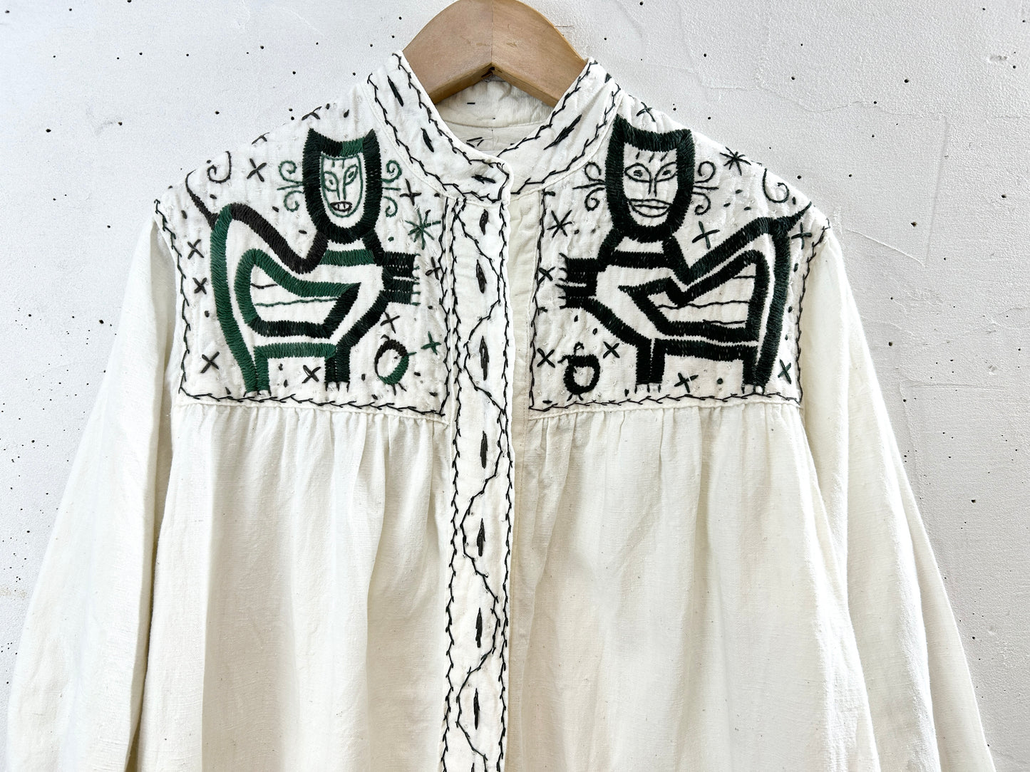 '70sVintage Embroidery Shirt HECHO EN MEXICO [H30903]