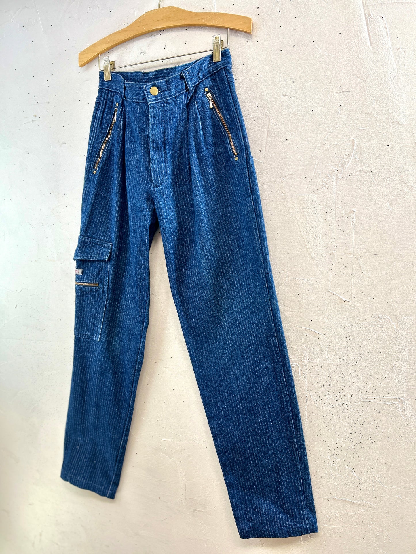 Vintage Denim Stripe Pants  [A31316]