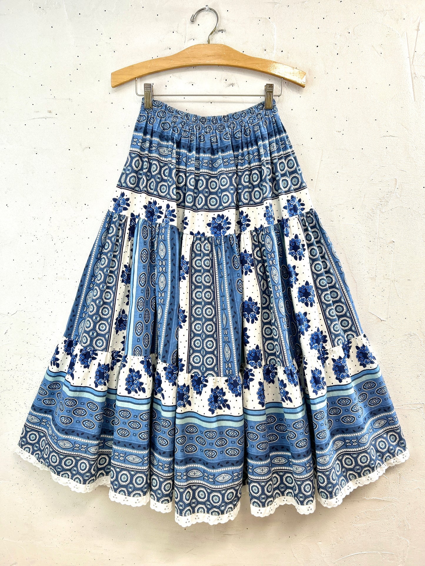 Vintage Tiered Skirt  MADE IN FRANCE [L31153]
