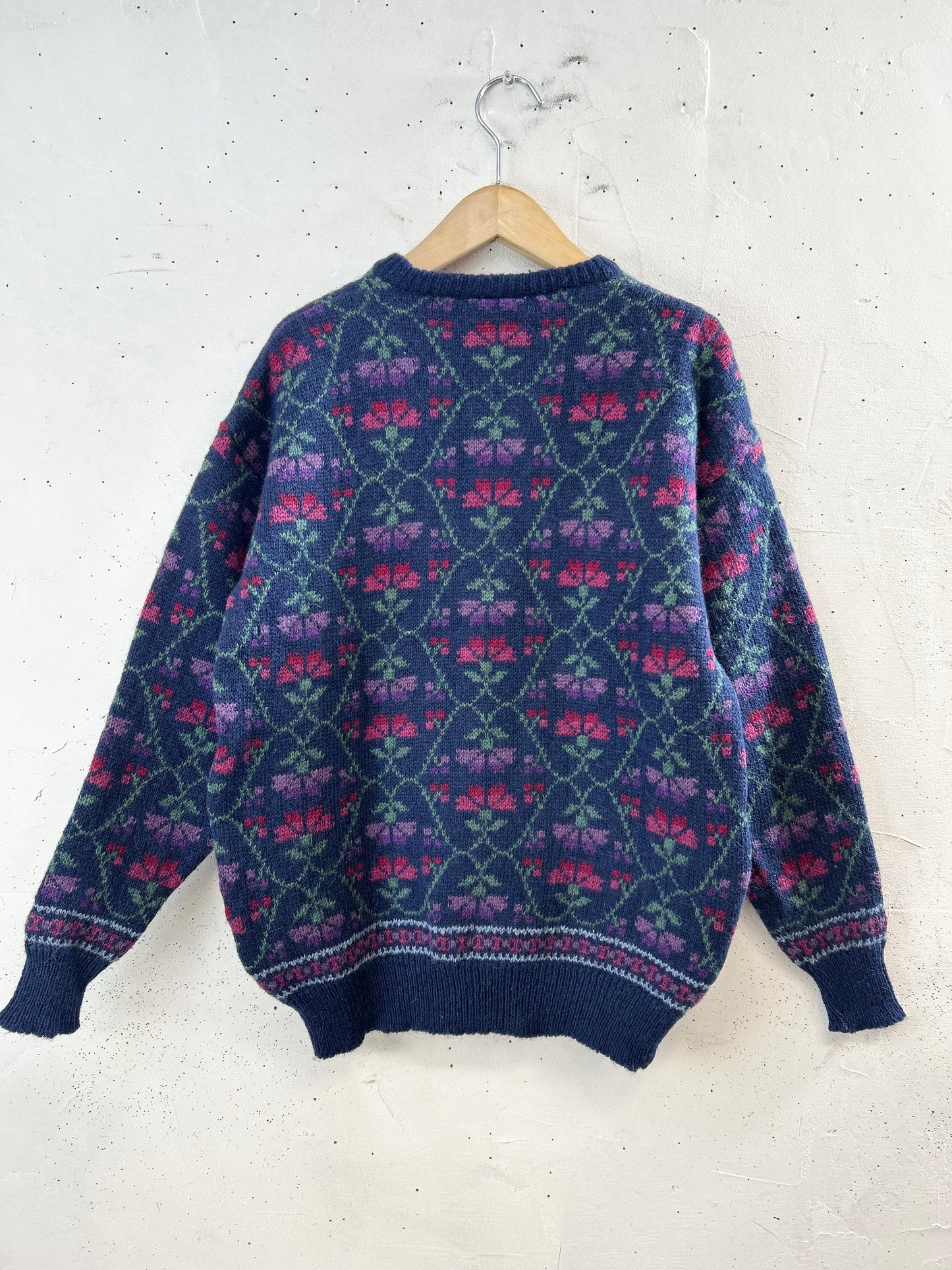 Vintage Knit Sweater 〜Laura Ashley〜 MADE IN Scotland [L30979]