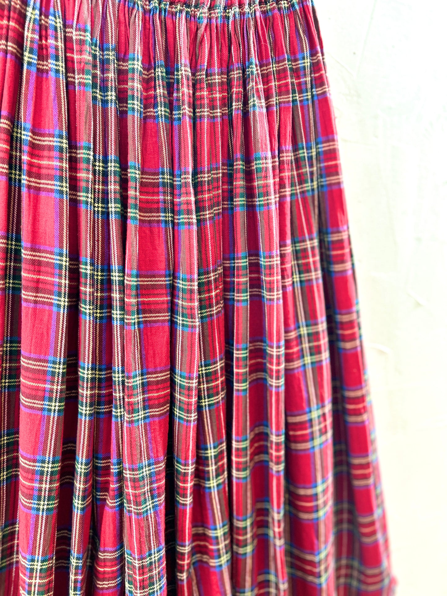 Vintage plaid Skirt [K30730]