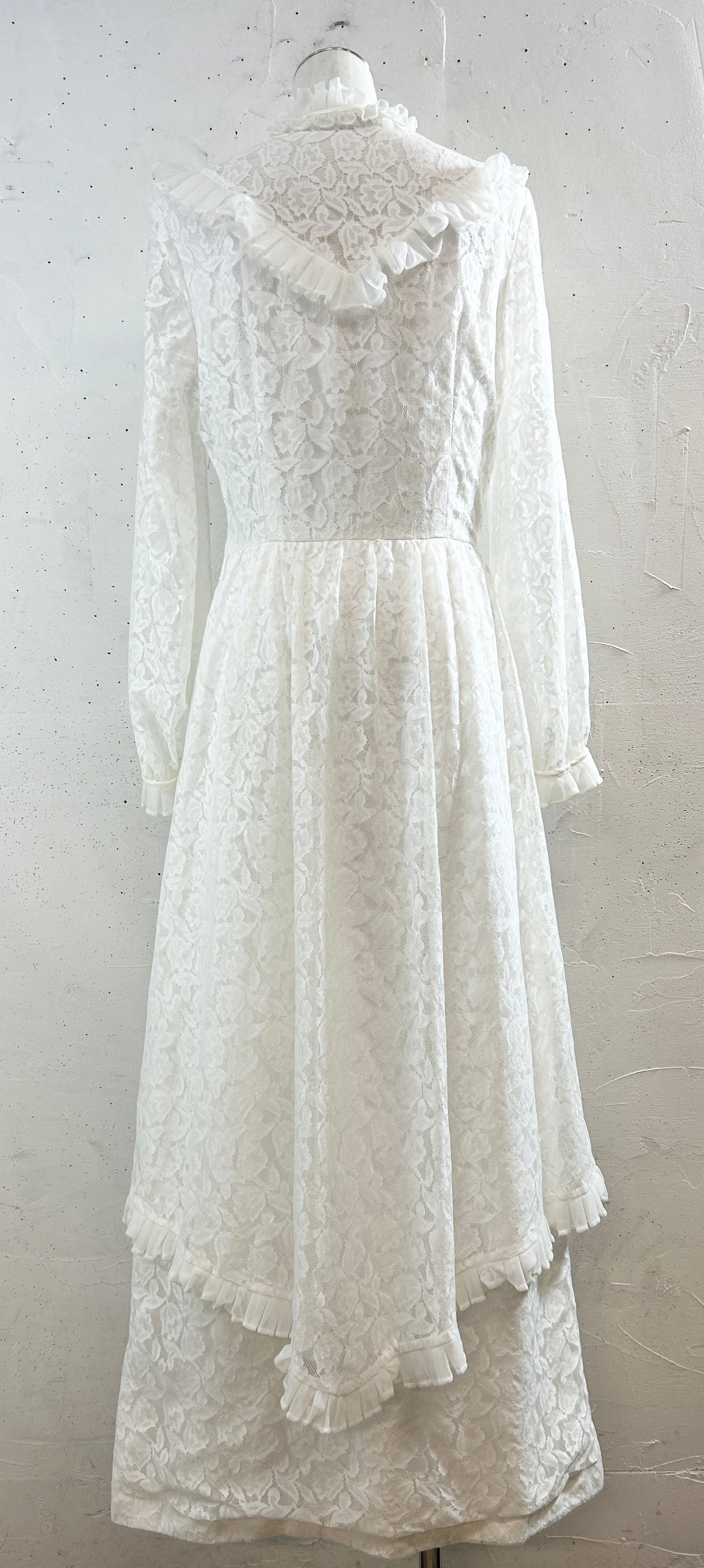 Vintage White Lace Dress [K30817]