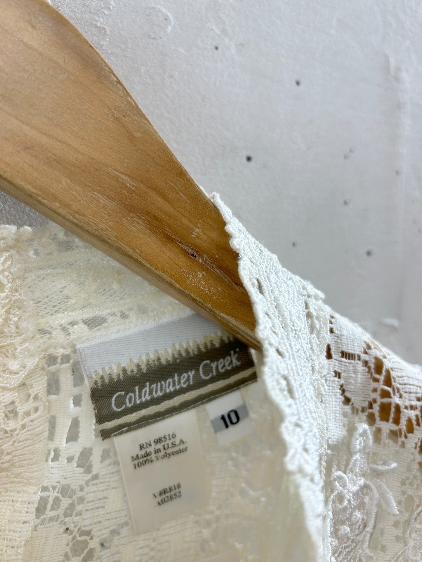 Vintage White Lace Blouse [K30813]