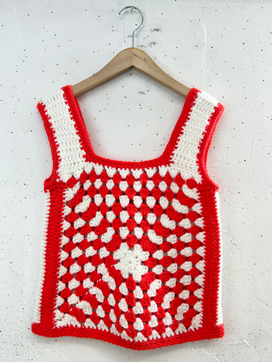 Vintage Granny Square Vest [I33770]