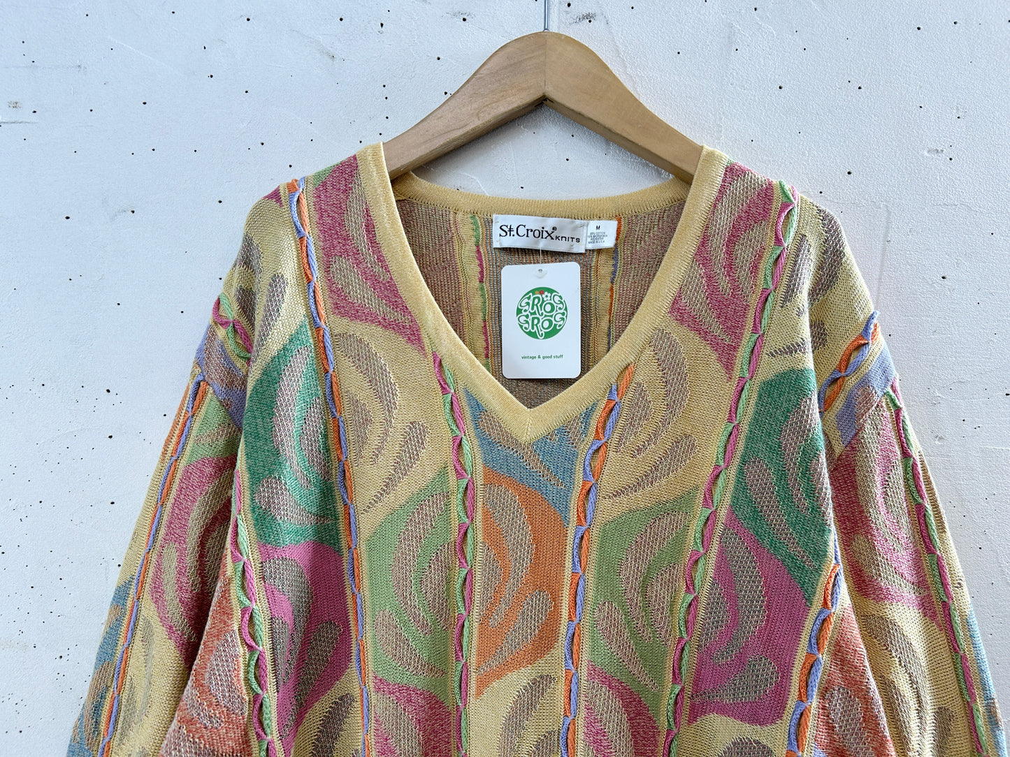 Vintage 3D Knit Sweater [J30465]