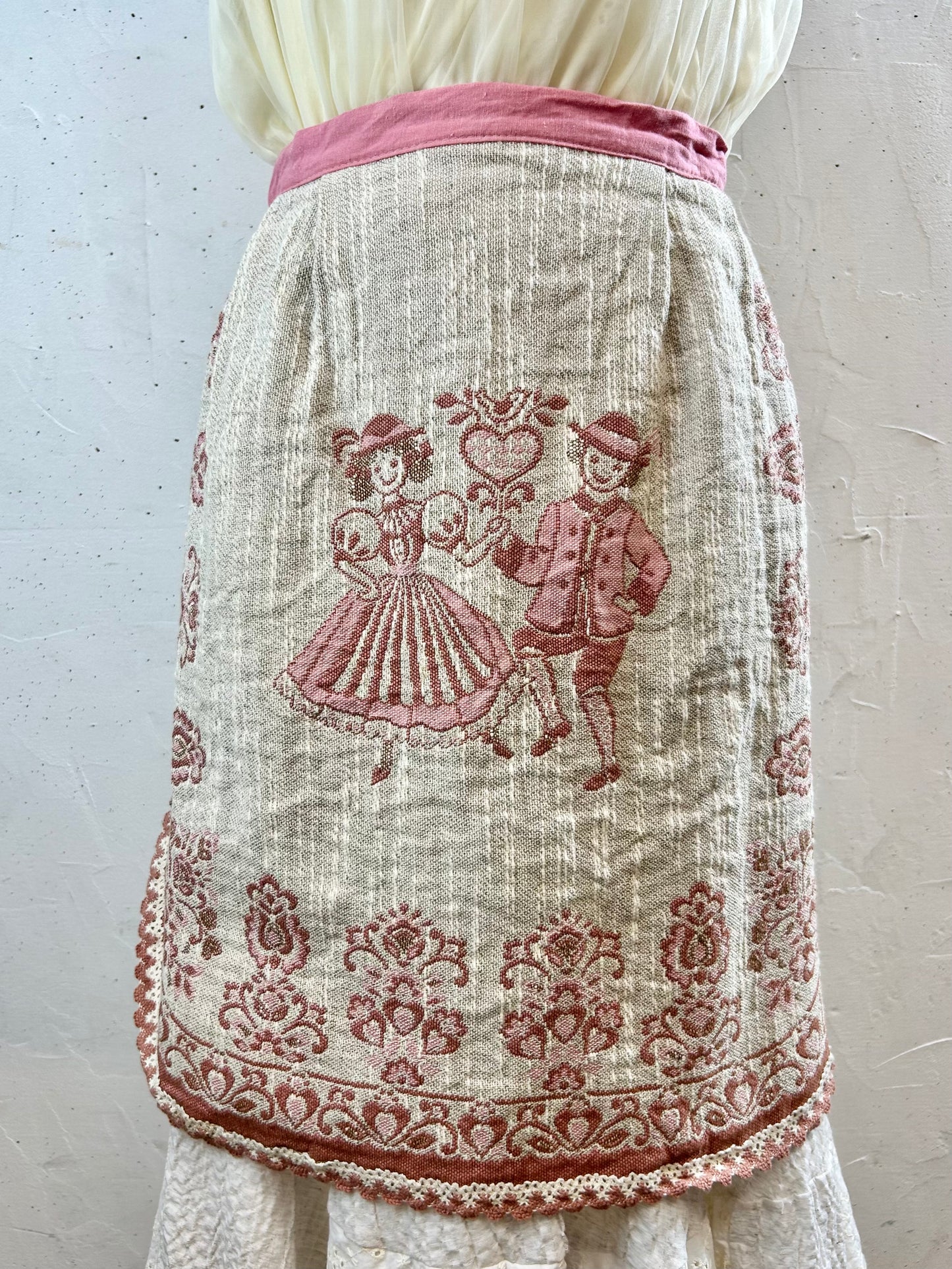 Vintage Tyrol Apron MADE IN AUSTRIA [G30714]